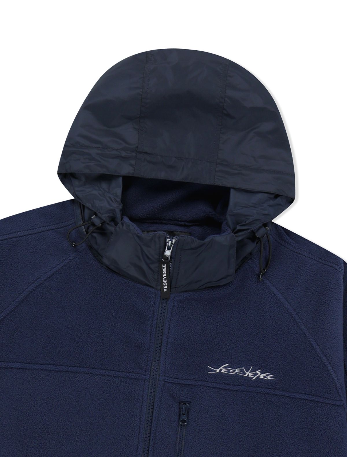 예스아이씨(YESEYESEE) Y.E.S Fleece Full Zip Jacket Navy