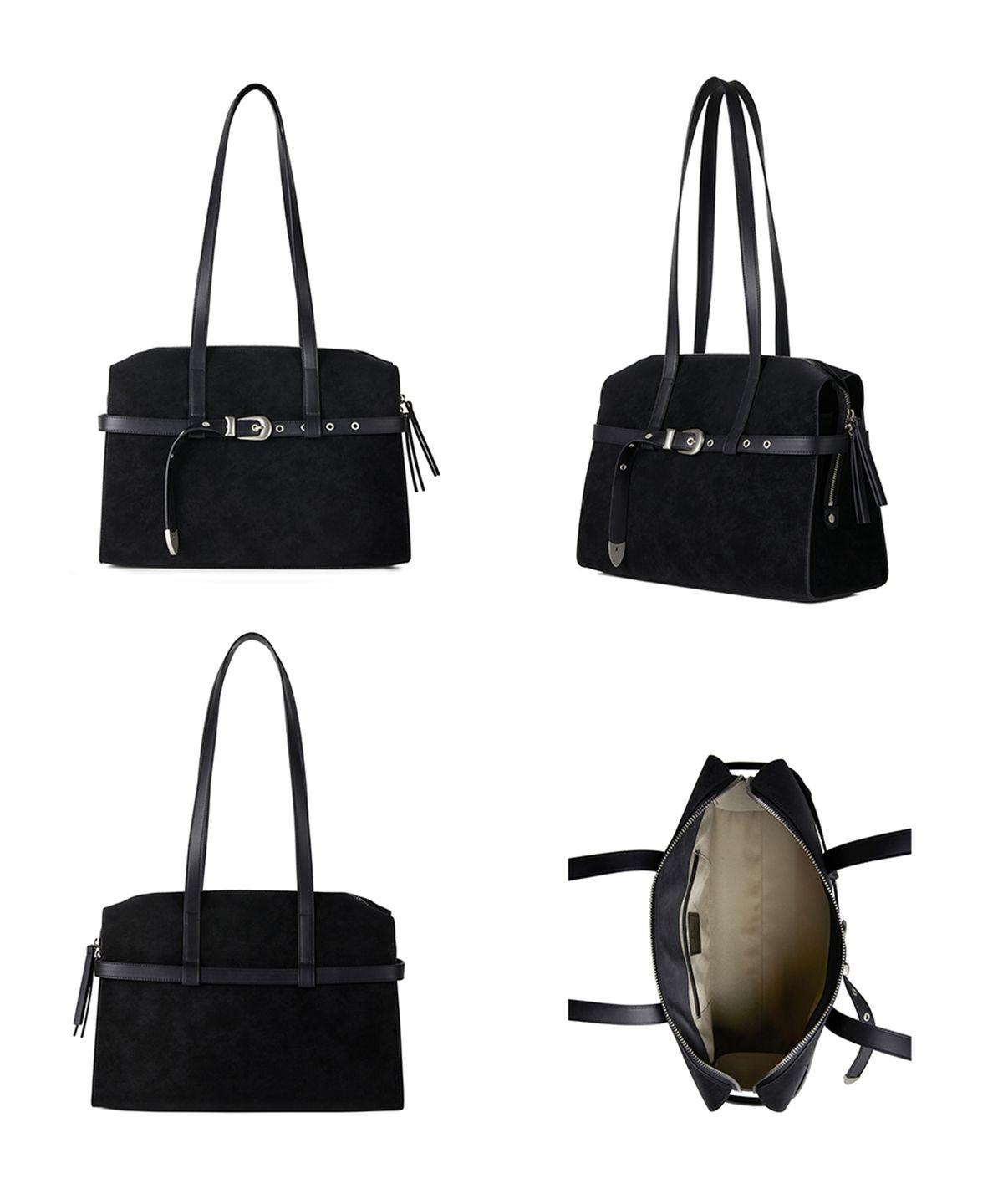 크리스틴프로젝트(CHRISTINE PROJECT) DUSTY BELT SHOULDER MEDIUM(BLACK TRUFFLE)