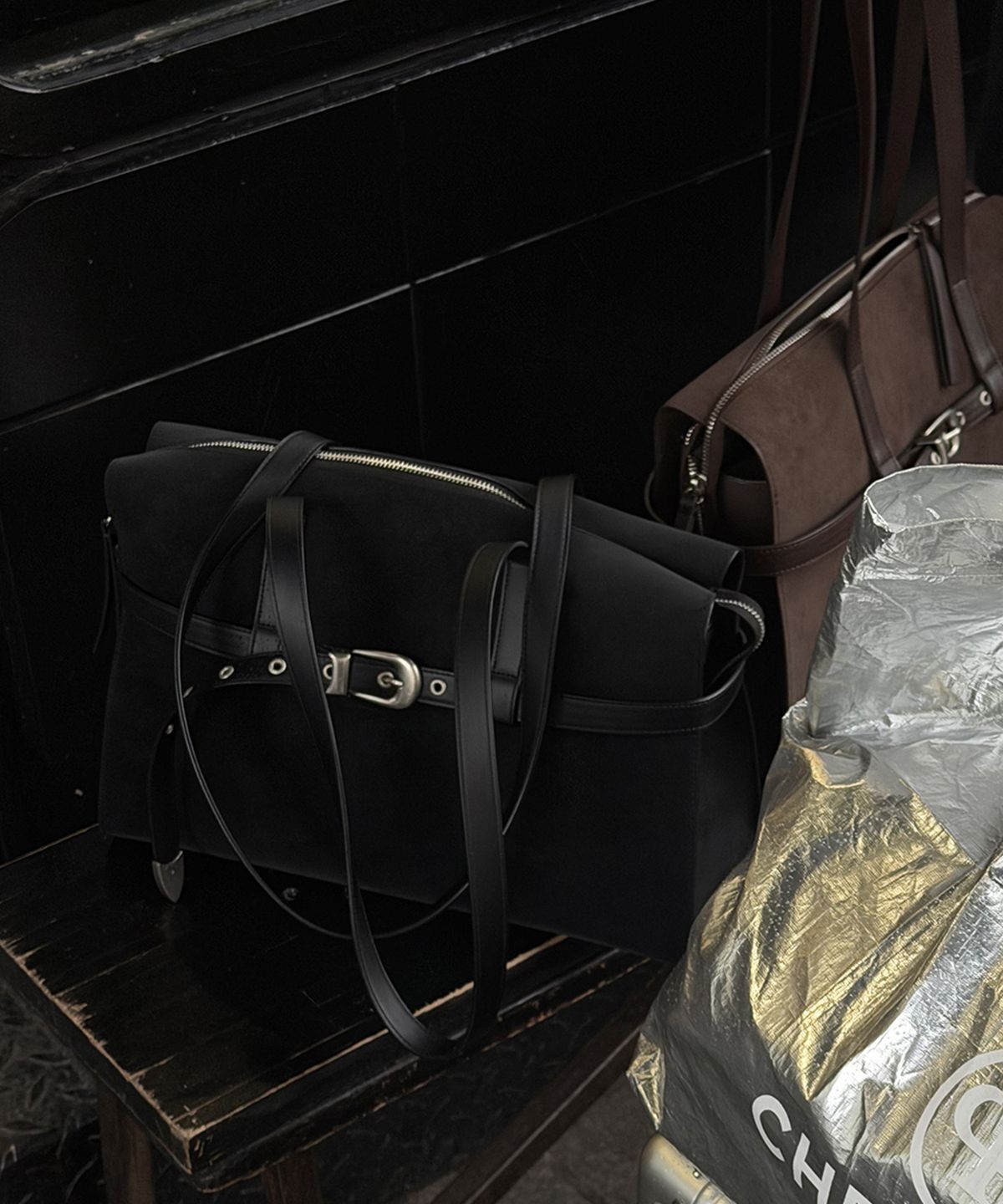 크리스틴프로젝트(CHRISTINE PROJECT) DUSTY BELT SHOULDER MEDIUM(WARM CHOCO)
