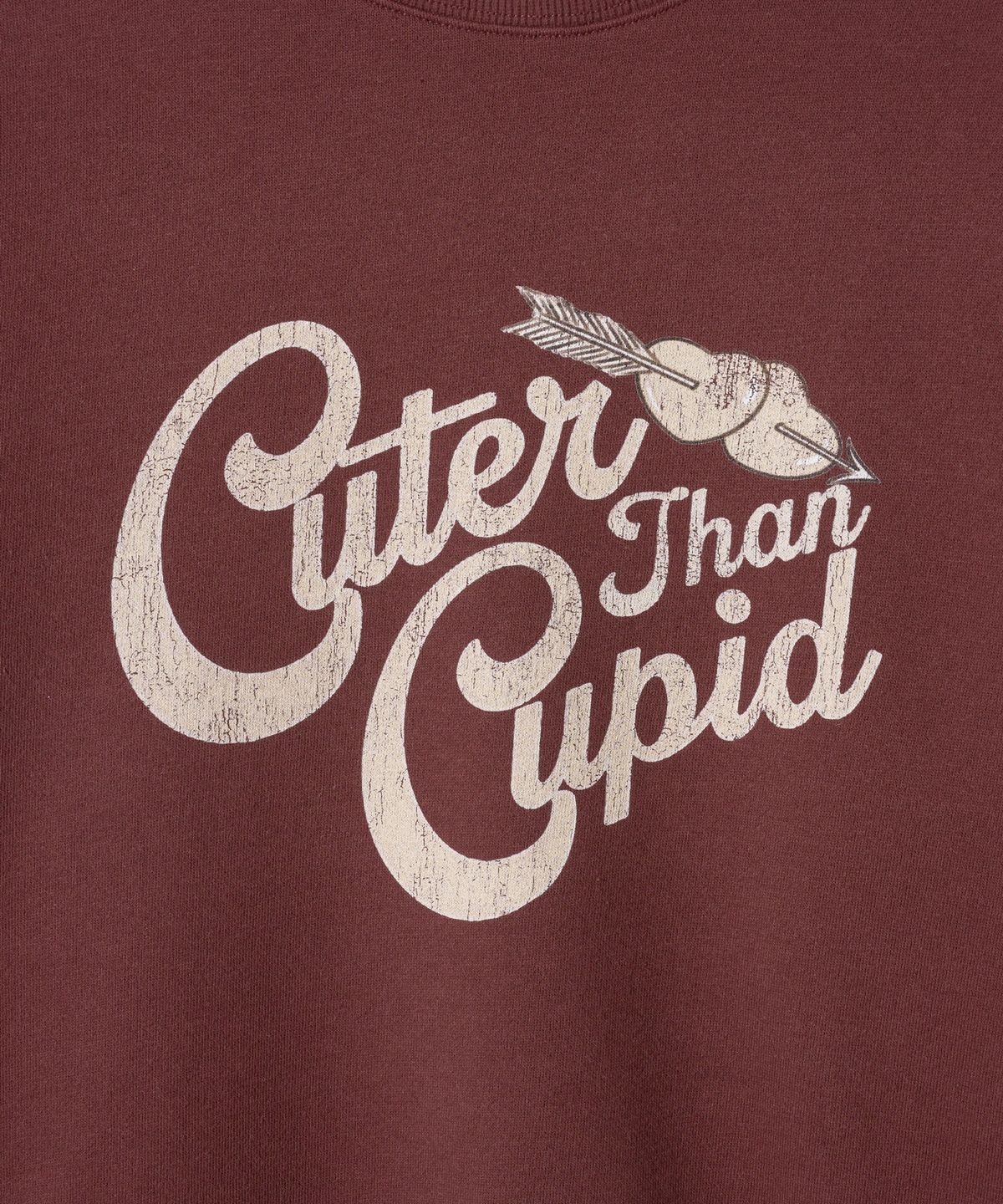 더 새터데이 이브닝 포스트(THE SATURDAY EVENING POST) Cupid Graphic Sweat Shirt Wine
