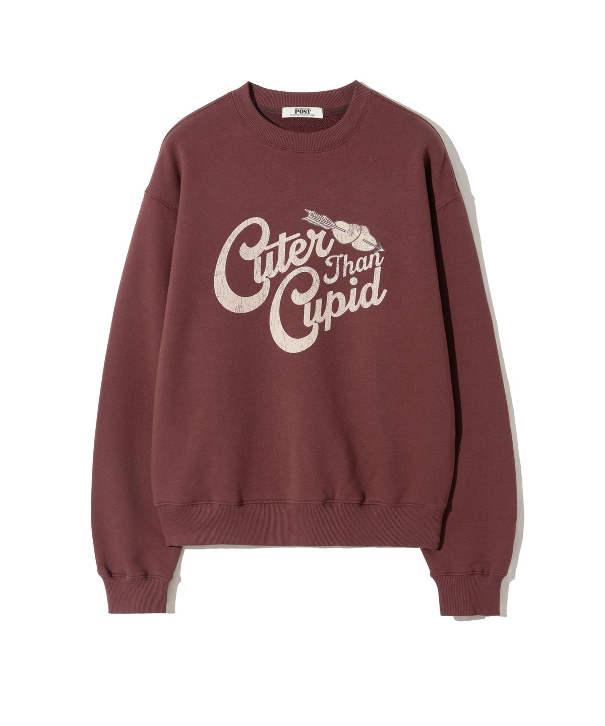 더 새터데이 이브닝 포스트(THE SATURDAY EVENING POST) Cupid Graphic Sweat Shirt Wine