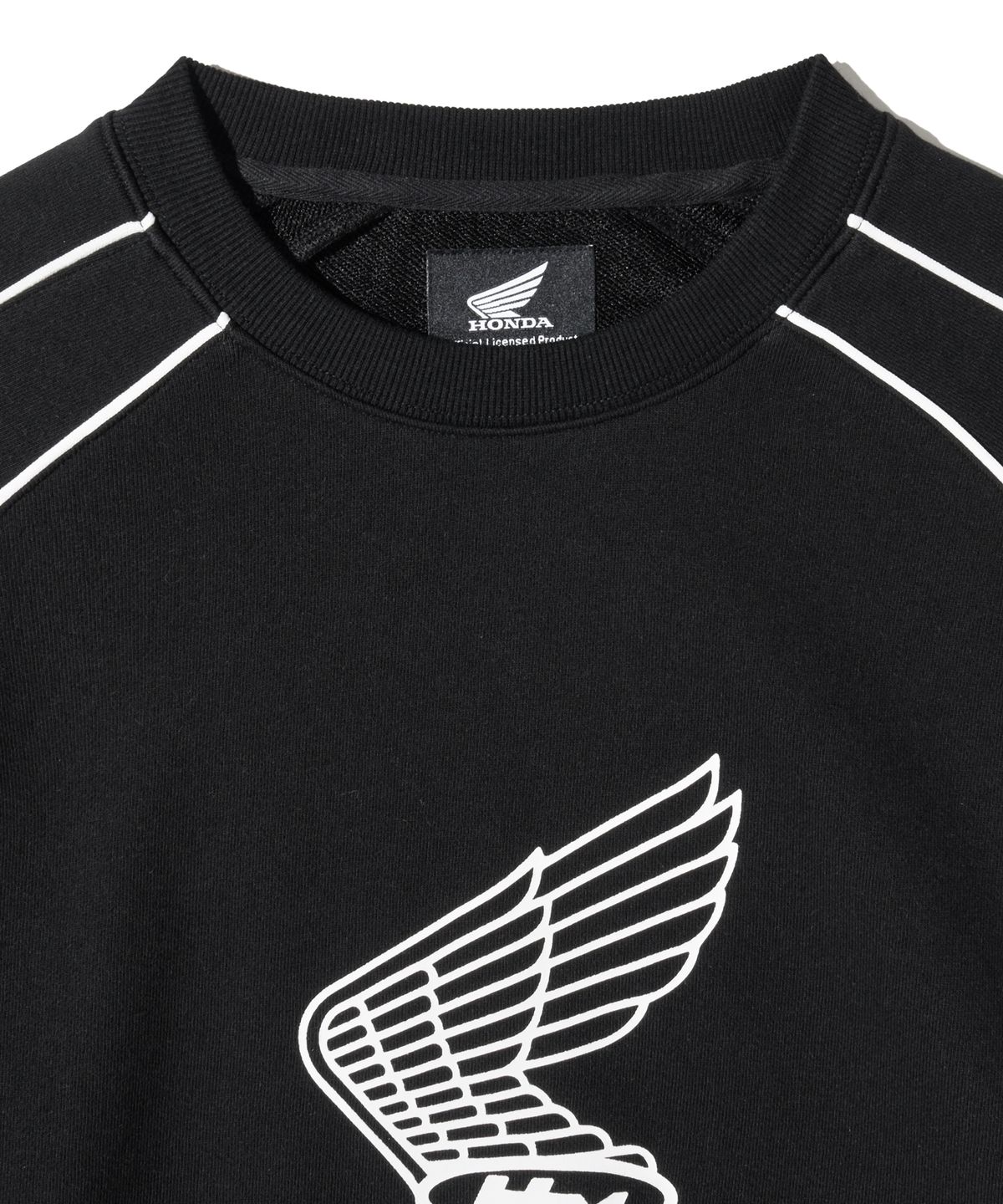 핍스 모터사이클(PHYPS MOTORCYCLE) Classic Wing Logo Sweat Shirt Black