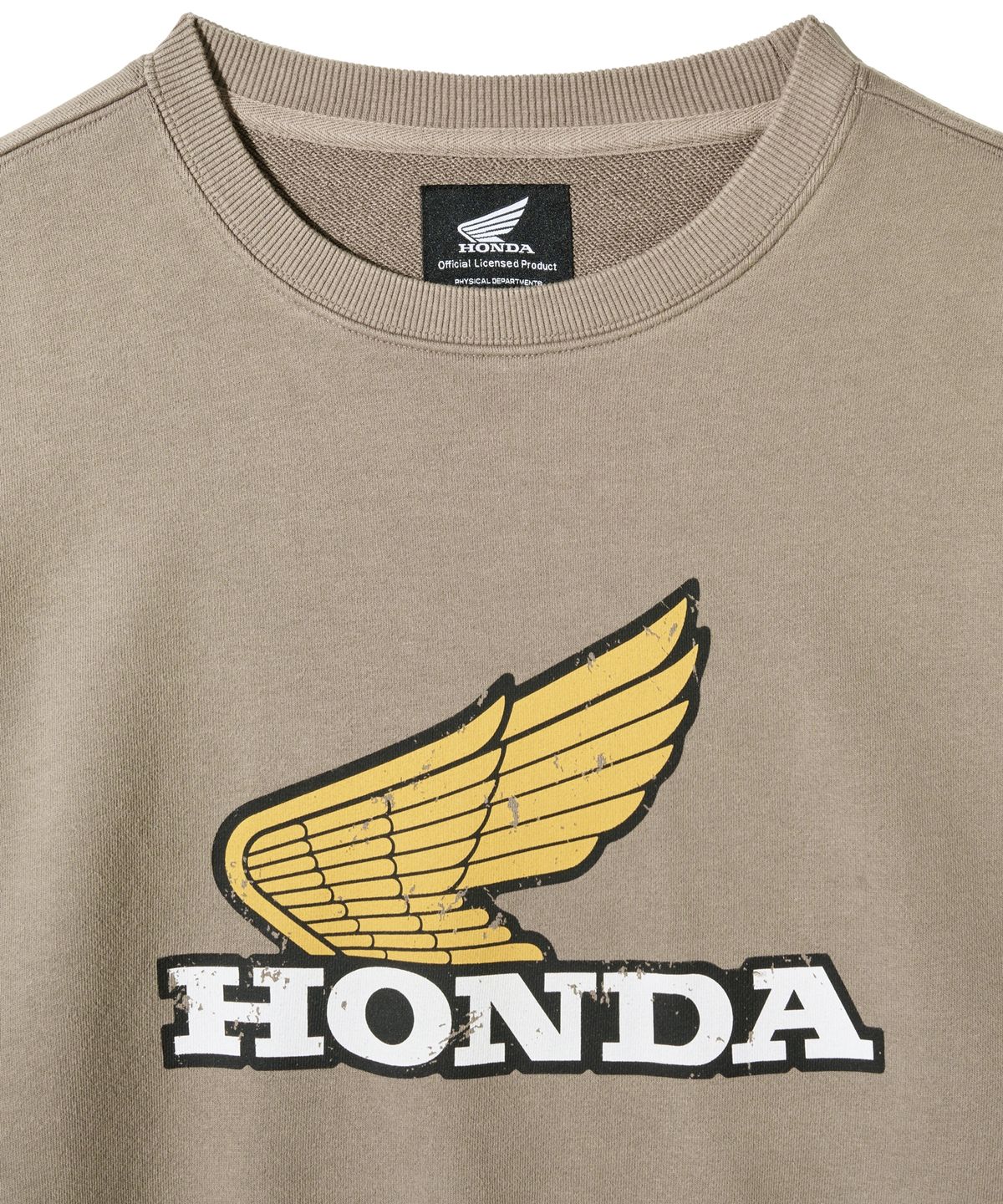핍스 모터사이클(PHYPS MOTORCYCLE) Vintage Logo Sweat Shirt Brown