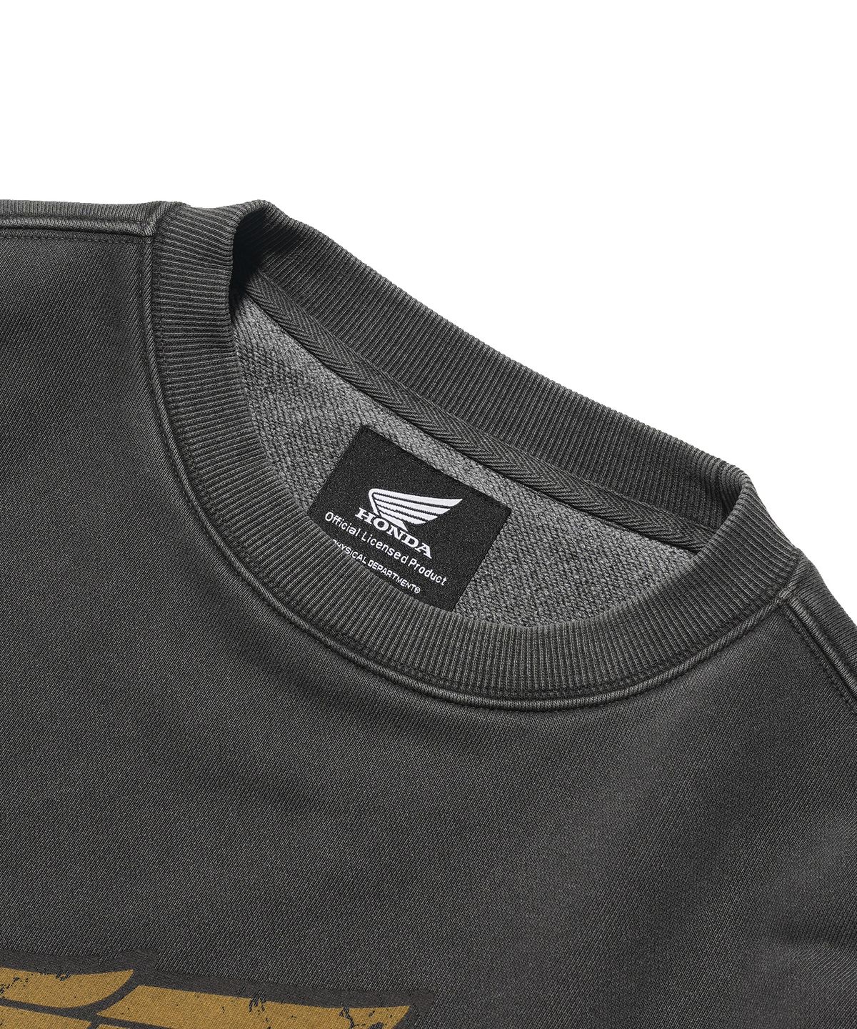핍스 모터사이클(PHYPS MOTORCYCLE) Vintage Logo Sweat Shirt Charcoal