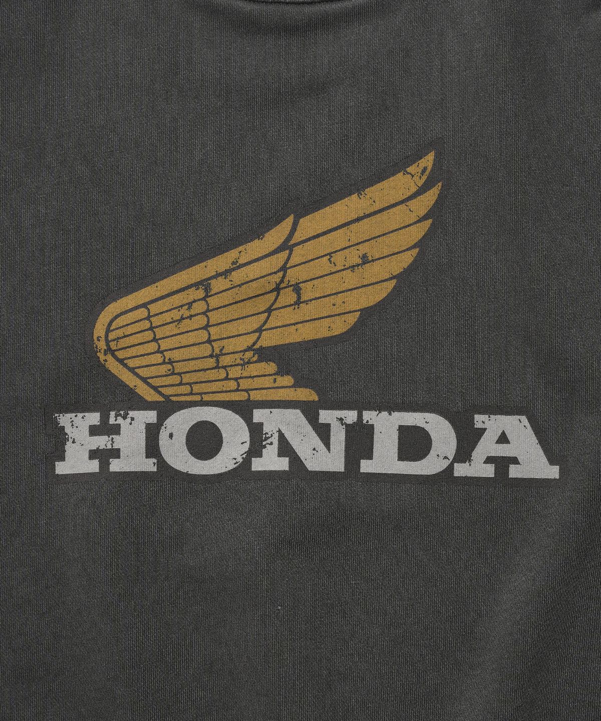 핍스 모터사이클(PHYPS MOTORCYCLE) Vintage Logo Sweat Shirt Charcoal