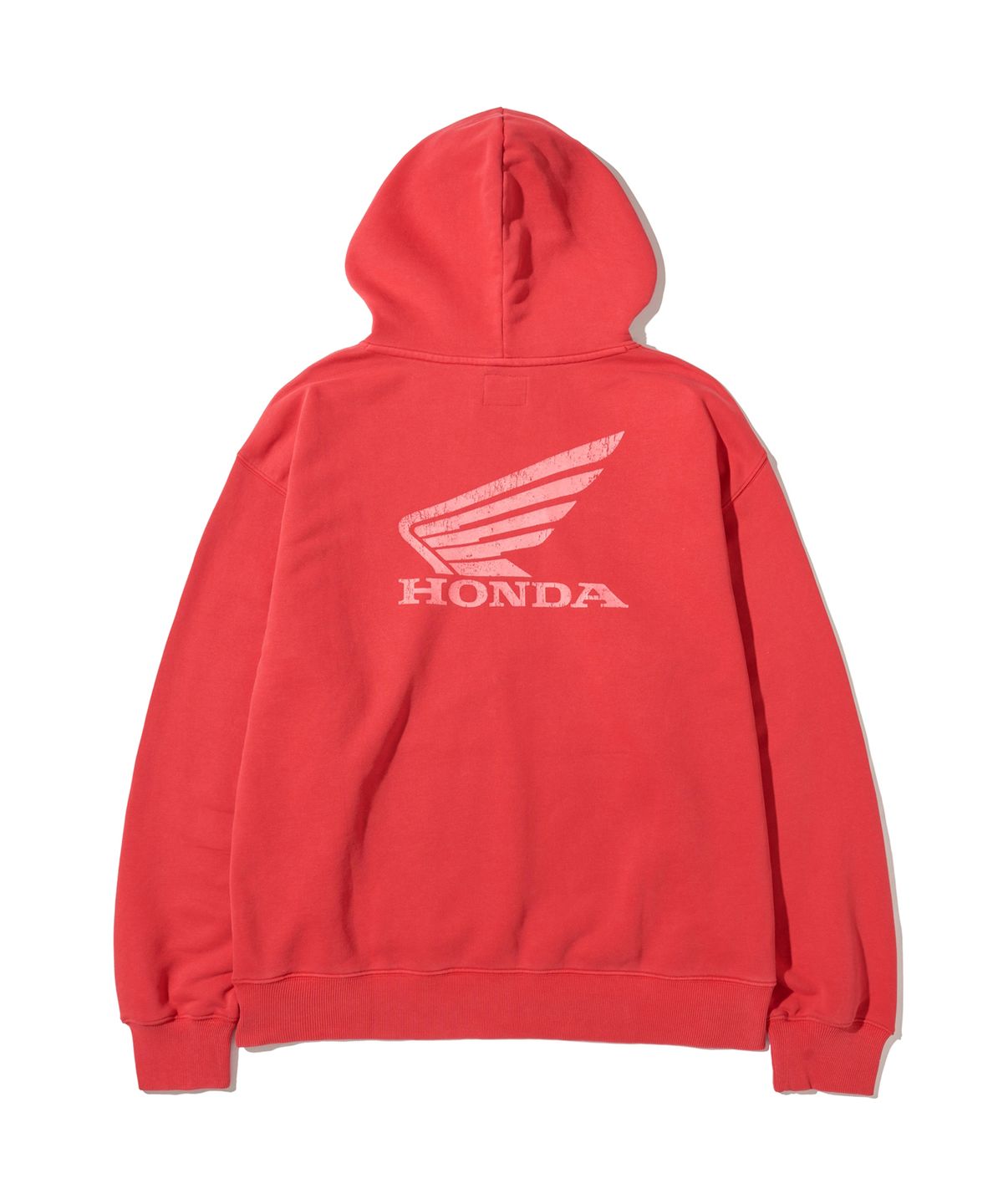 핍스 모터사이클(PHYPS MOTORCYCLE) Vintage Bear Graphic Hoodie Red