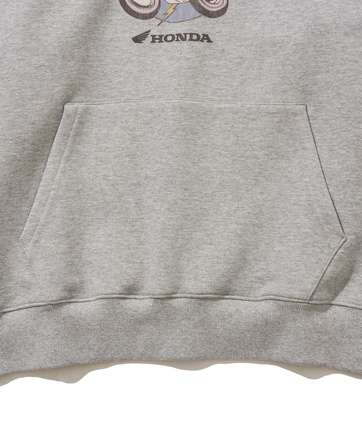 핍스 모터사이클(PHYPS MOTORCYCLE) Vintage Riding Bear Hoodie Gray