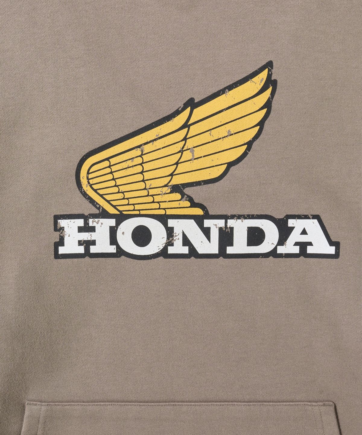 핍스 모터사이클(PHYPS MOTORCYCLE) Vintage Logo Hoodie Brown