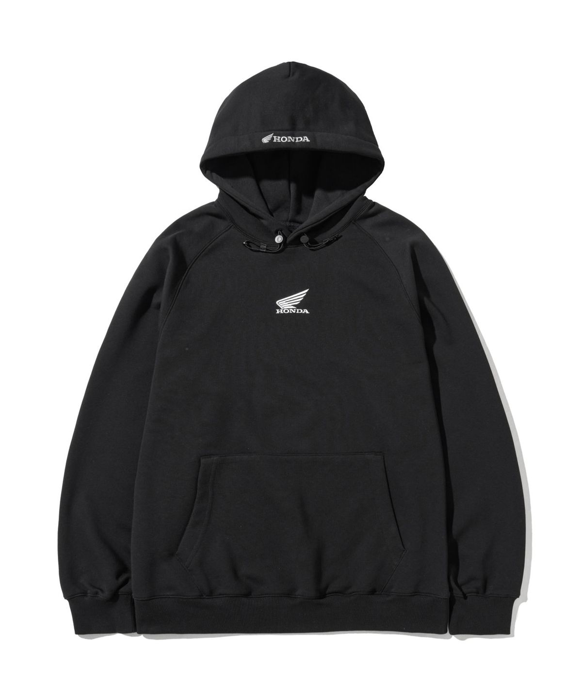 핍스 모터사이클(PHYPS MOTORCYCLE) H-Tech Wing Logo String Hoodie Black