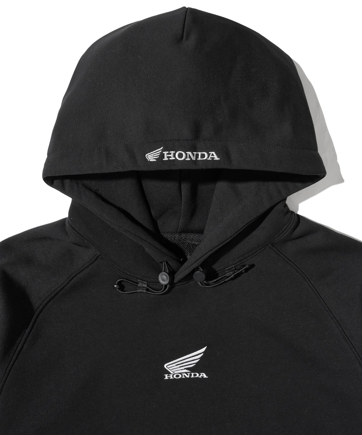 핍스 모터사이클(PHYPS MOTORCYCLE) H-Tech Wing Logo String Hoodie Black
