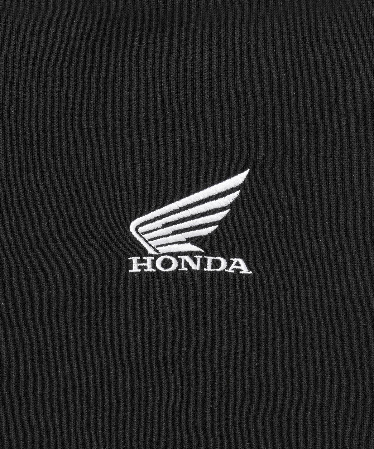 핍스 모터사이클(PHYPS MOTORCYCLE) H-Tech Wing Logo String Hoodie Black