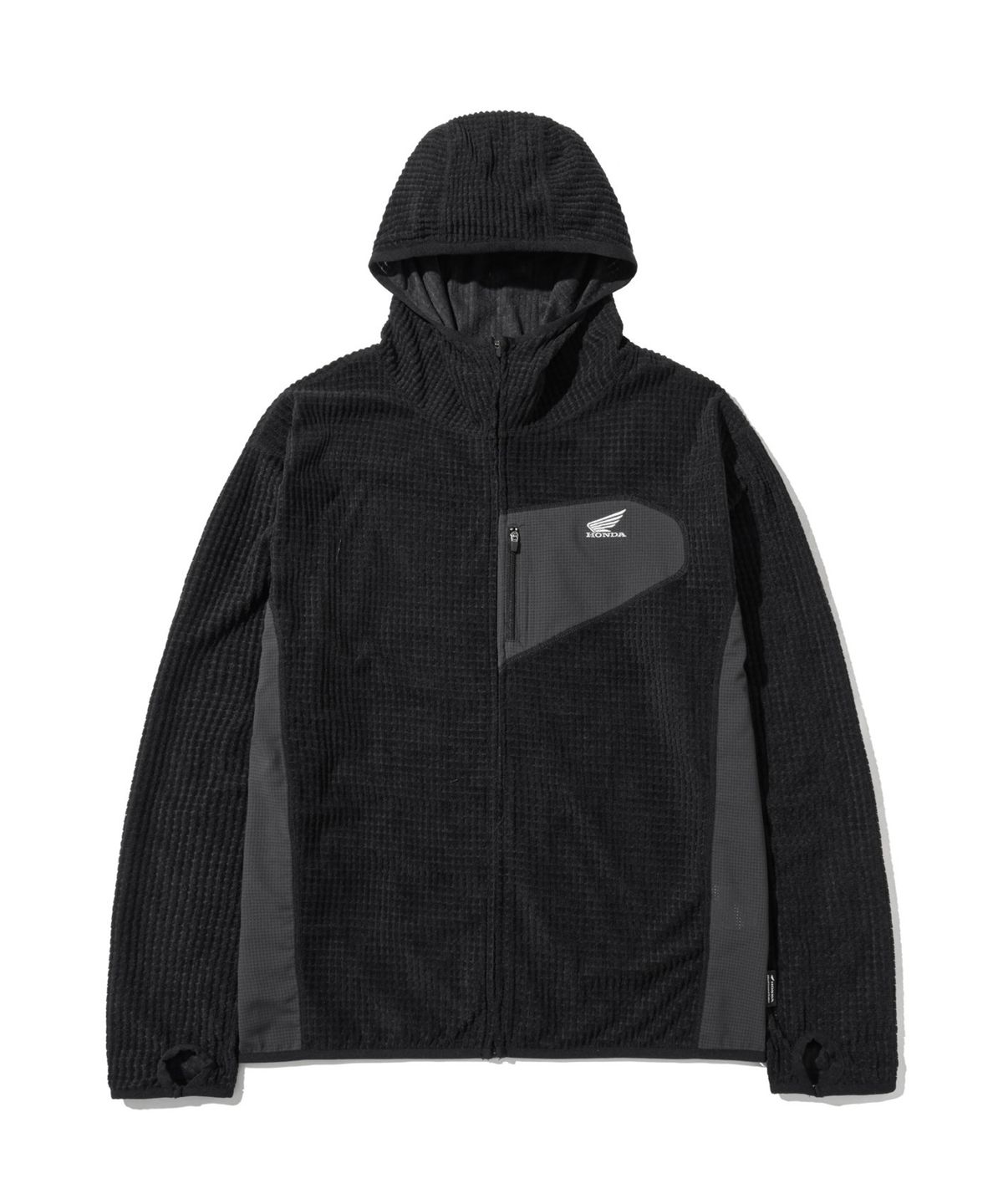 핍스 모터사이클(PHYPS MOTORCYCLE) H-Tech Grid Fleece Ventilation Hoodie Zip-Up