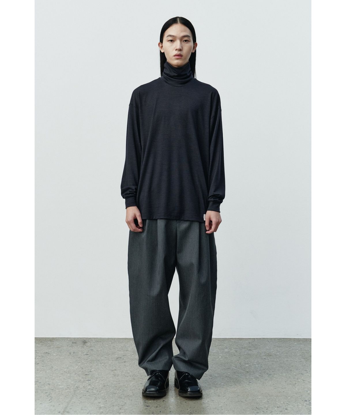 래코드(RECODE) Basic Wool Jersey Top RKTAA25607GYX