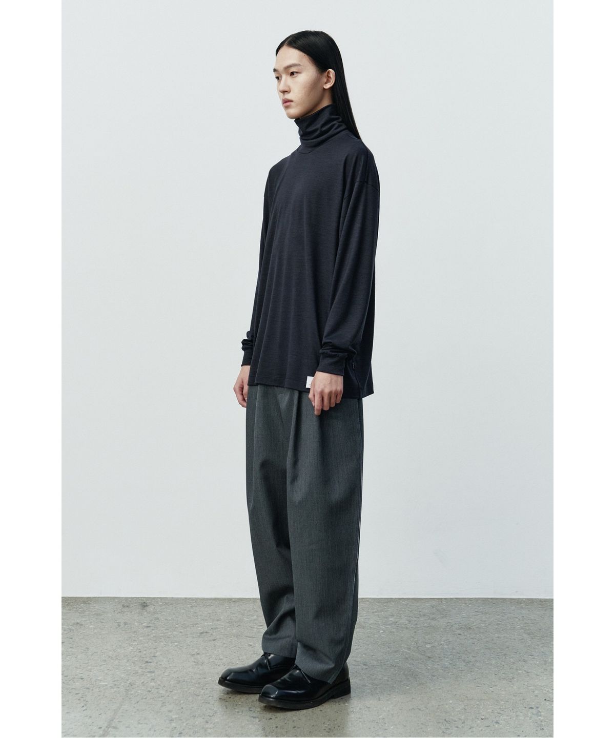 래코드(RECODE) Basic Wool Jersey Top RKTAA25607GYX