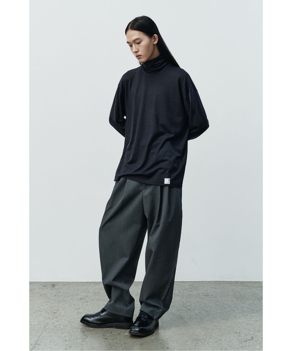래코드(RECODE) Basic Wool Jersey Top RKTAA25607GYX