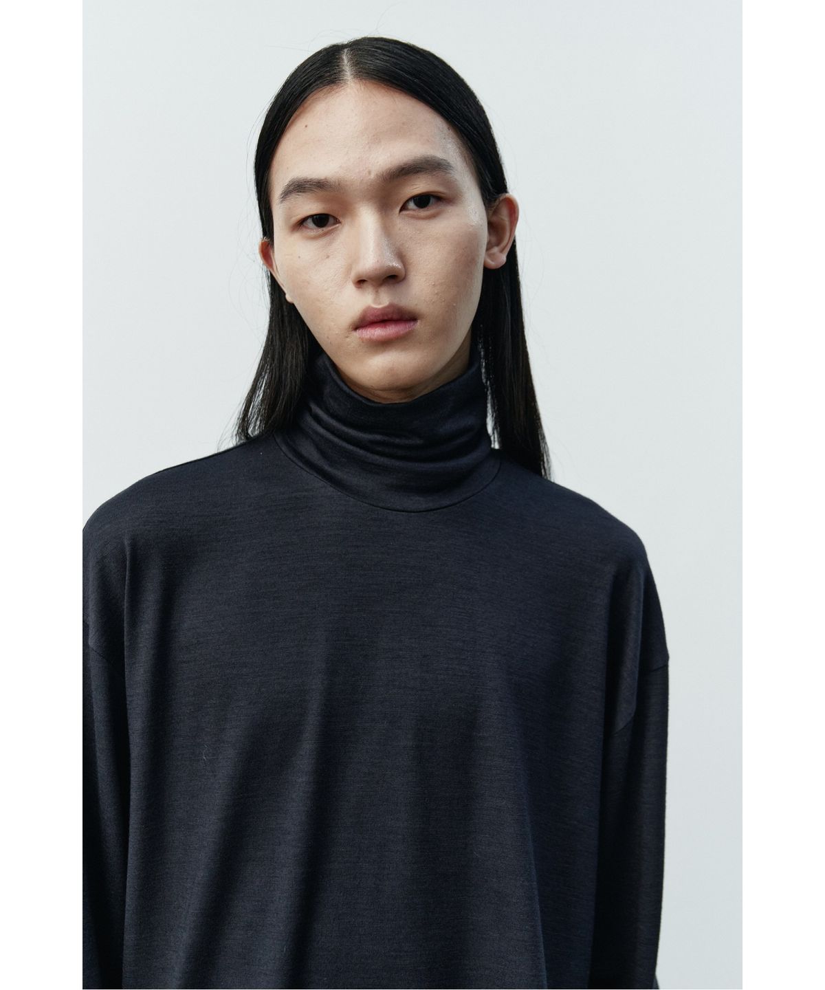 래코드(RECODE) Basic Wool Jersey Top RKTAA25607GYX