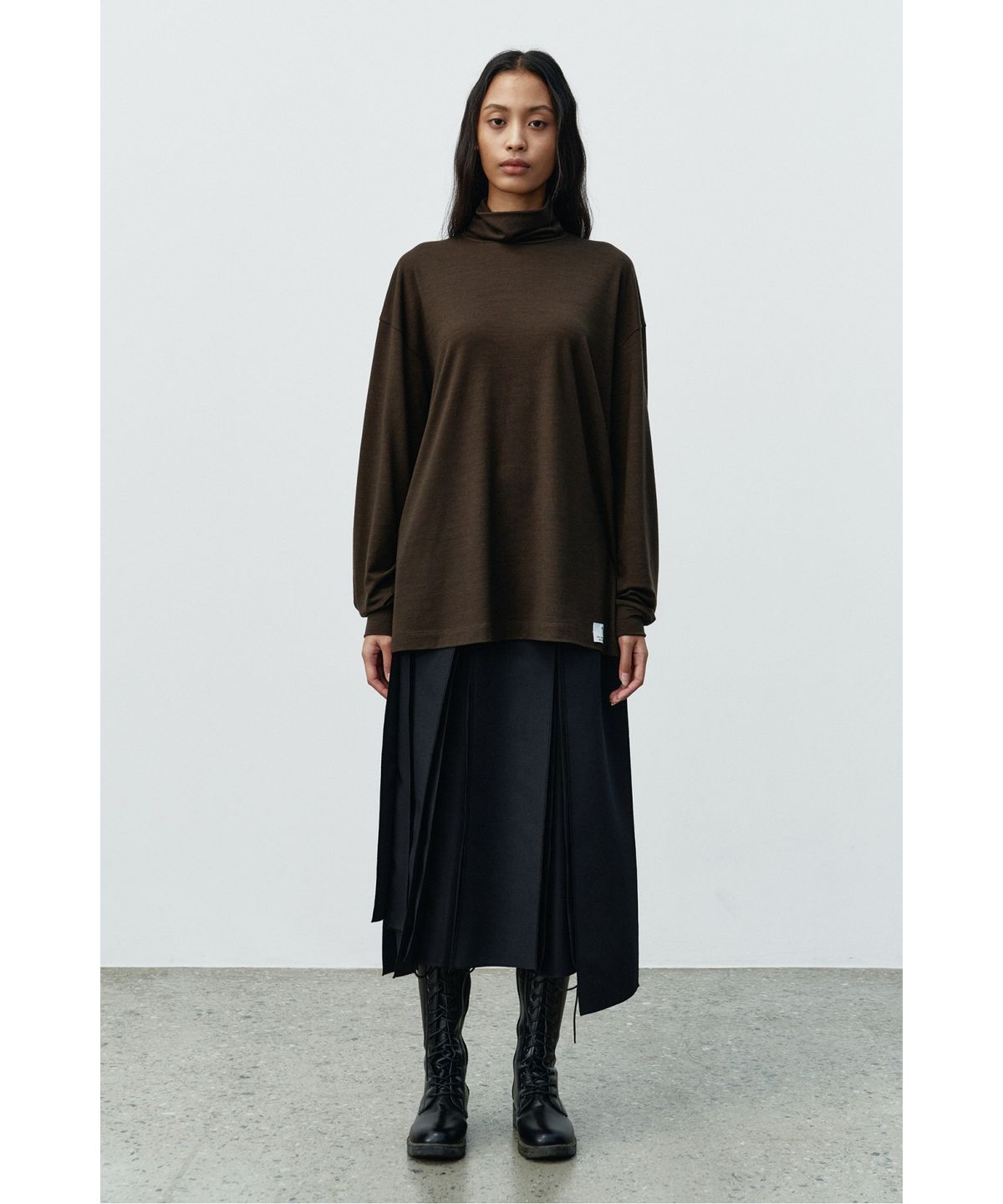 래코드(RECODE) Basic Wool Jersey Top RKTAA25607KHX