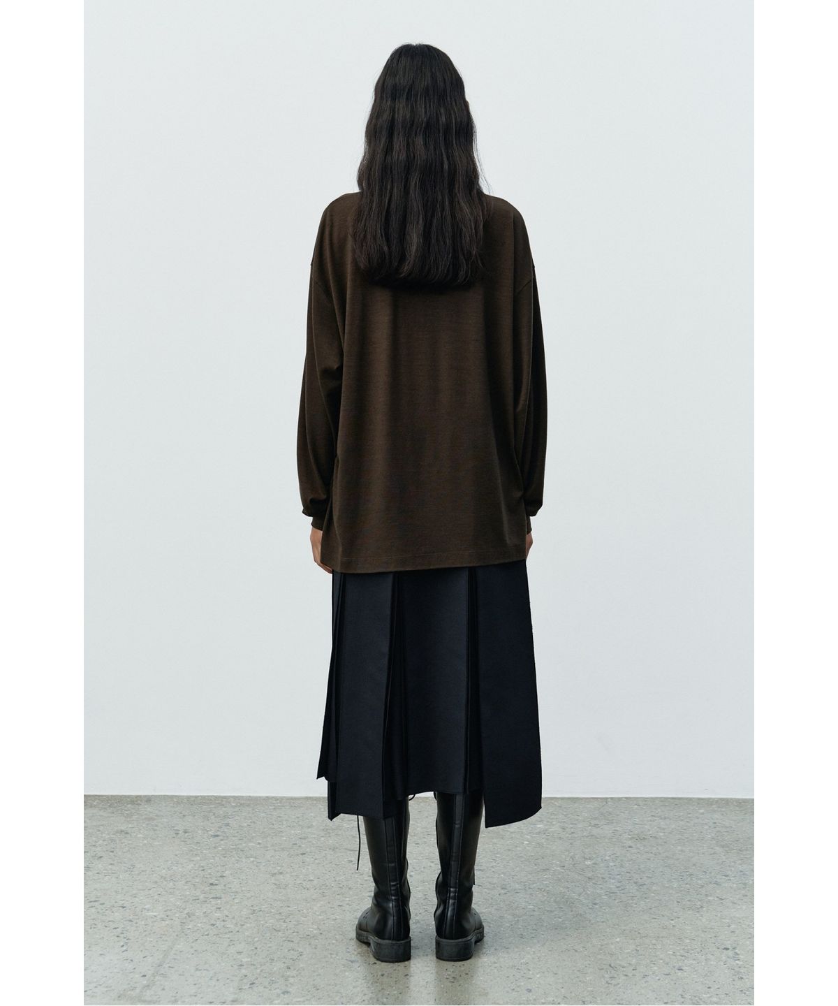 래코드(RECODE) Basic Wool Jersey Top RKTAA25607KHX
