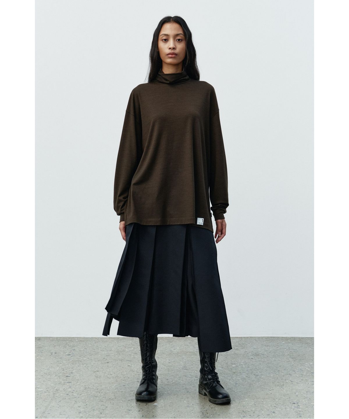 래코드(RECODE) Basic Wool Jersey Top RKTAA25607KHX