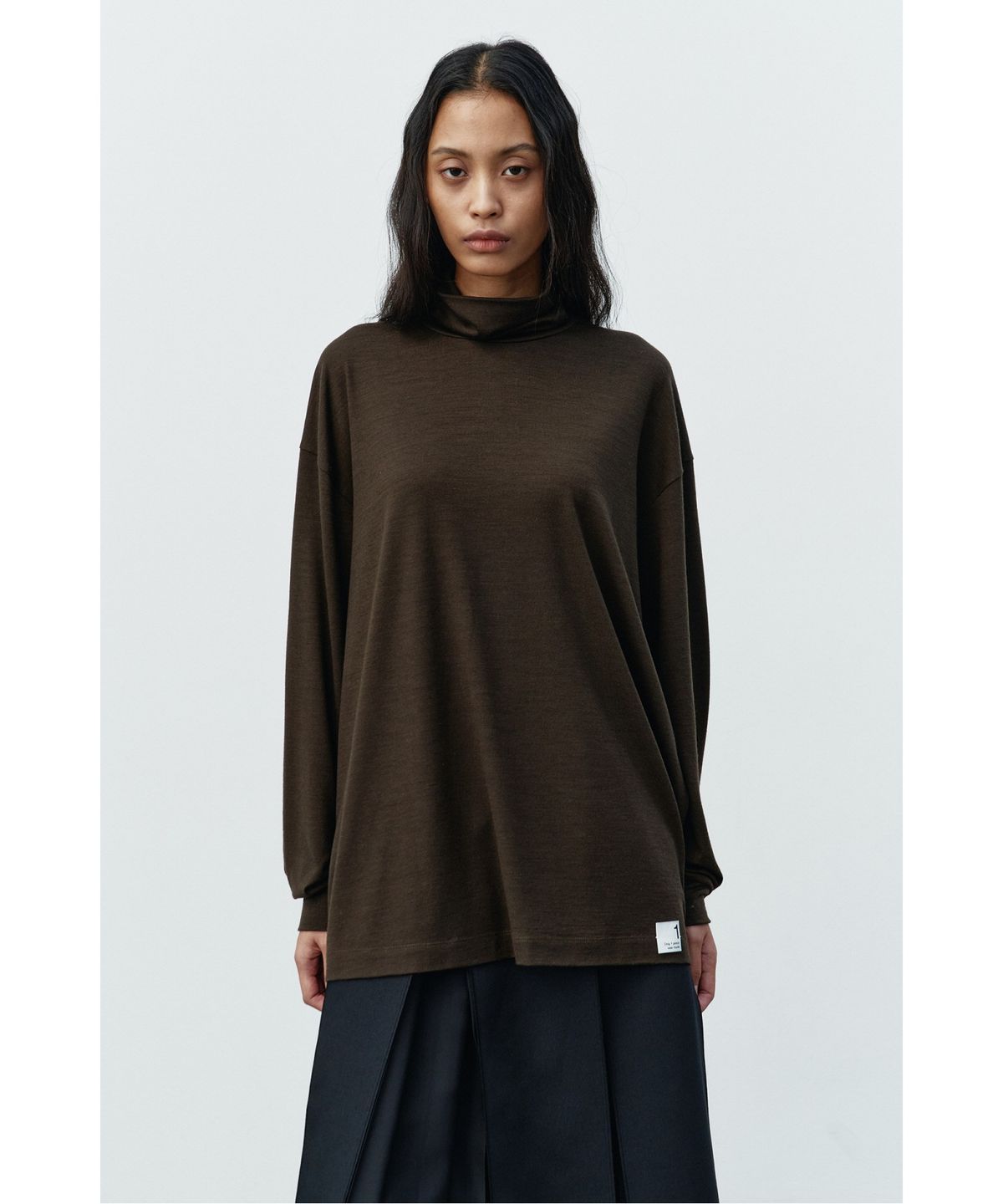 래코드(RECODE) Basic Wool Jersey Top RKTAA25607KHX