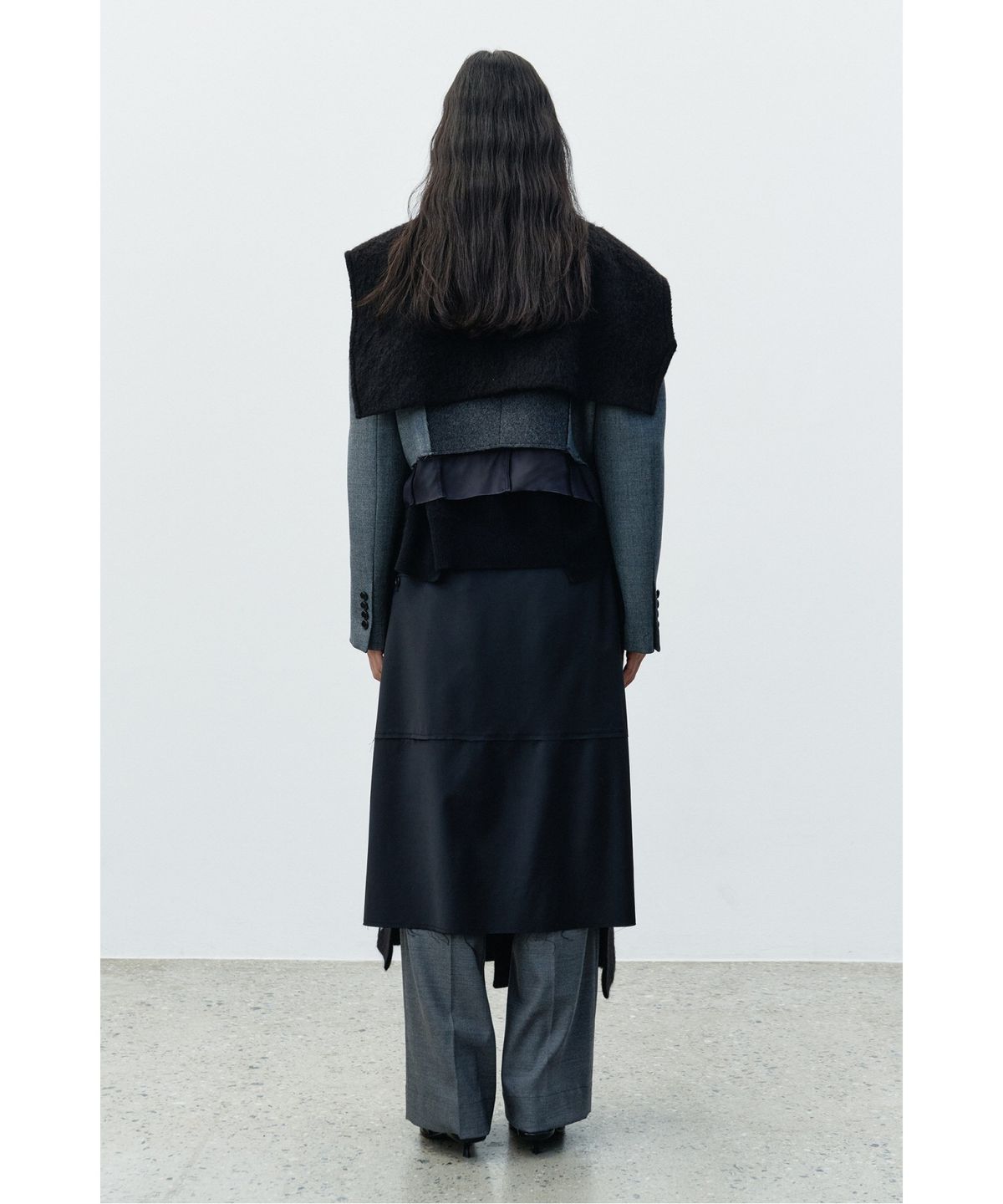 래코드(RECODE) Transformed Vest Muffler RYAAW25544BKX