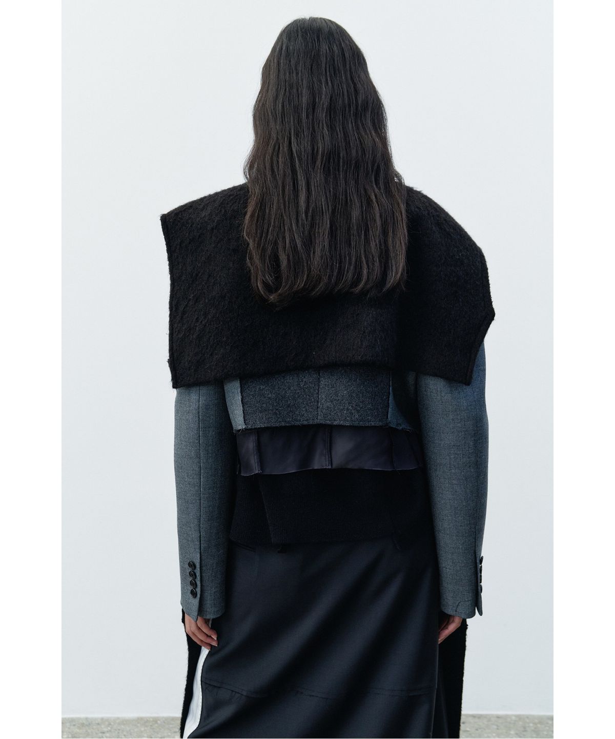 래코드(RECODE) Transformed Vest Muffler RYAAW25544BKX