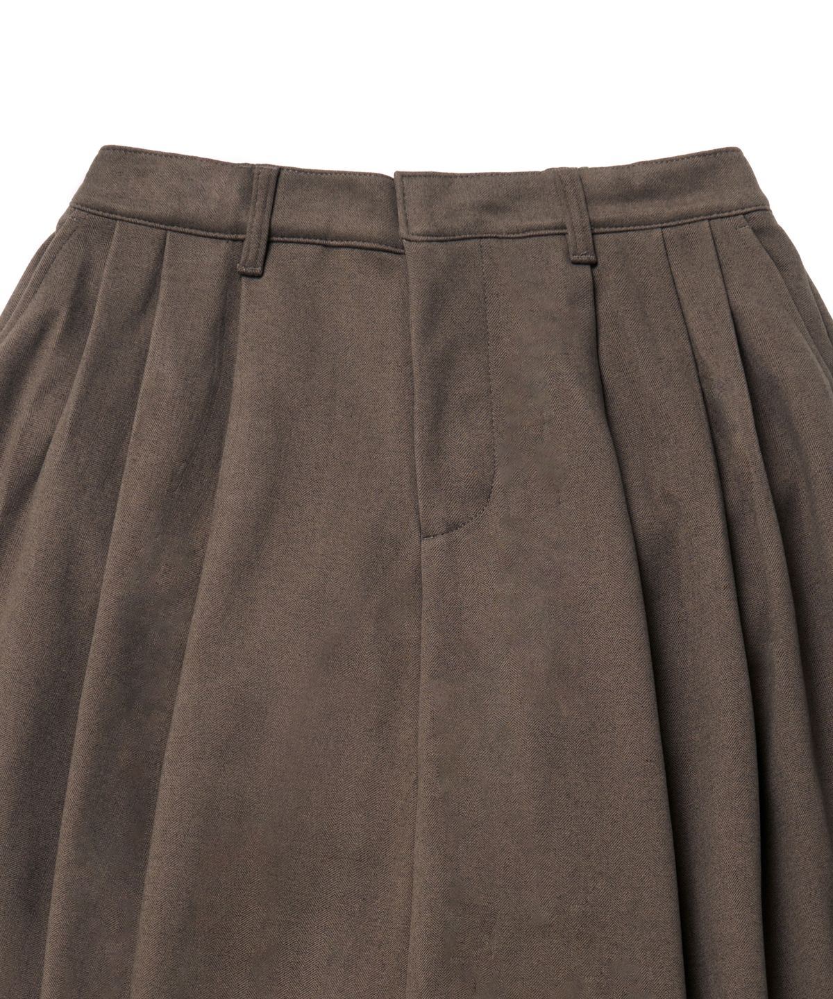 아이돈워너셀(IDWS) Void 4 Tuck Balloon Trouser Brown