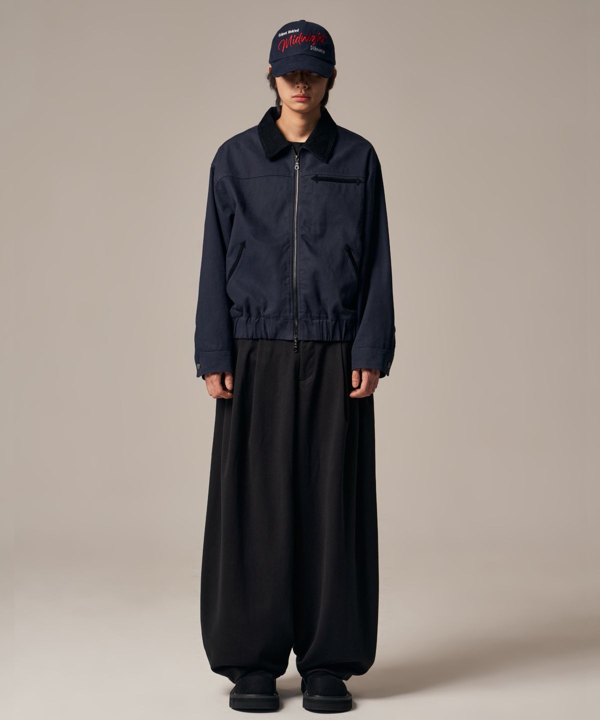아이돈워너셀(IDWS) Void 4 Tuck Balloon Trouser Black