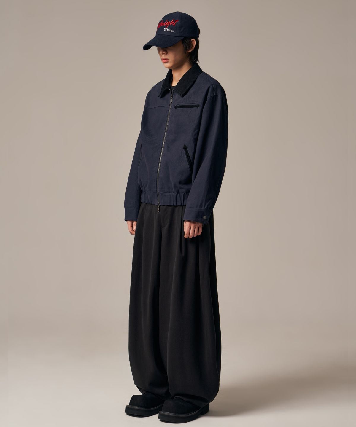 아이돈워너셀(IDWS) Void 4 Tuck Balloon Trouser Black