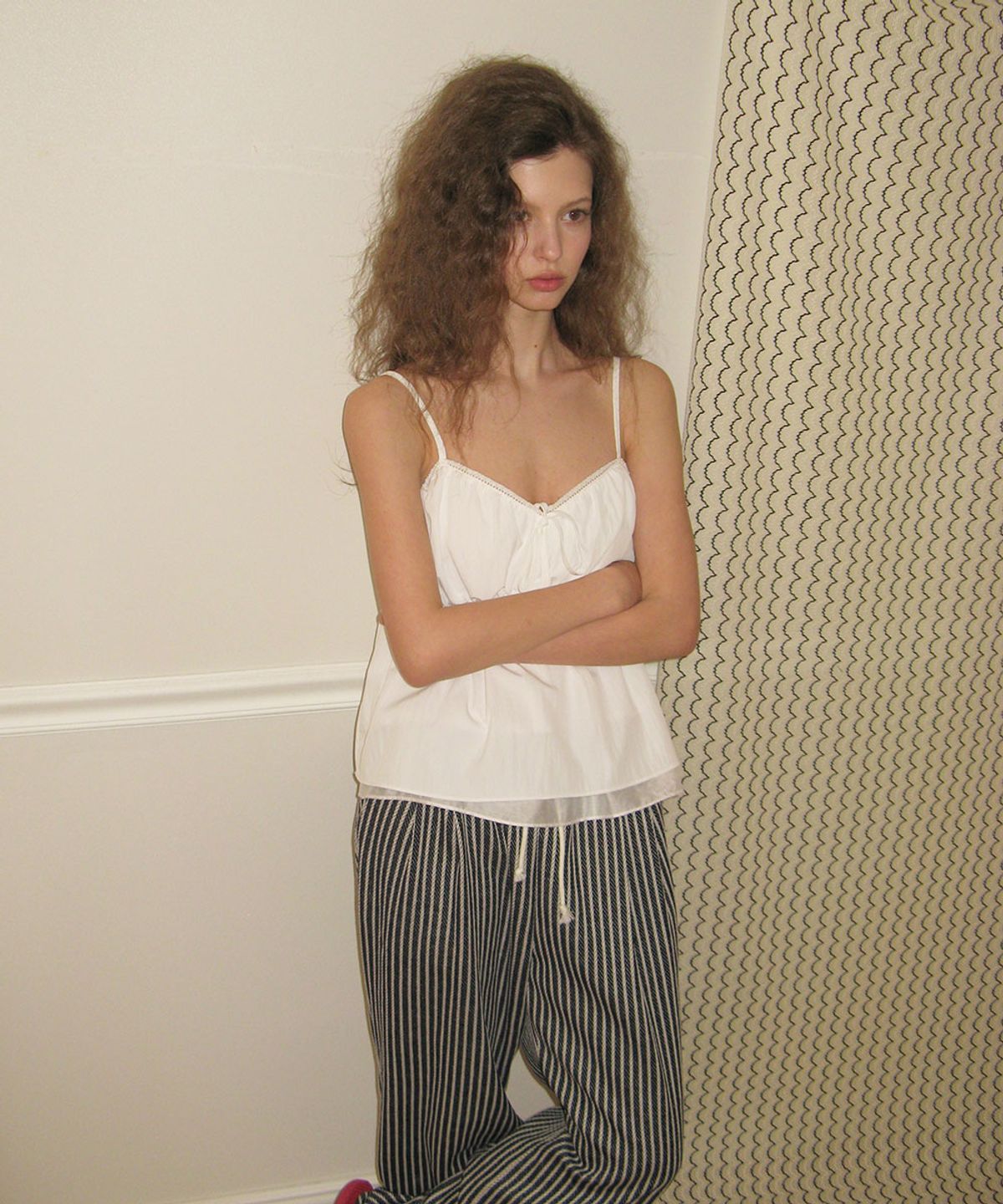 어패럴아카이브(APPAREL ARCHIVE) Rope stripe pants - Navy