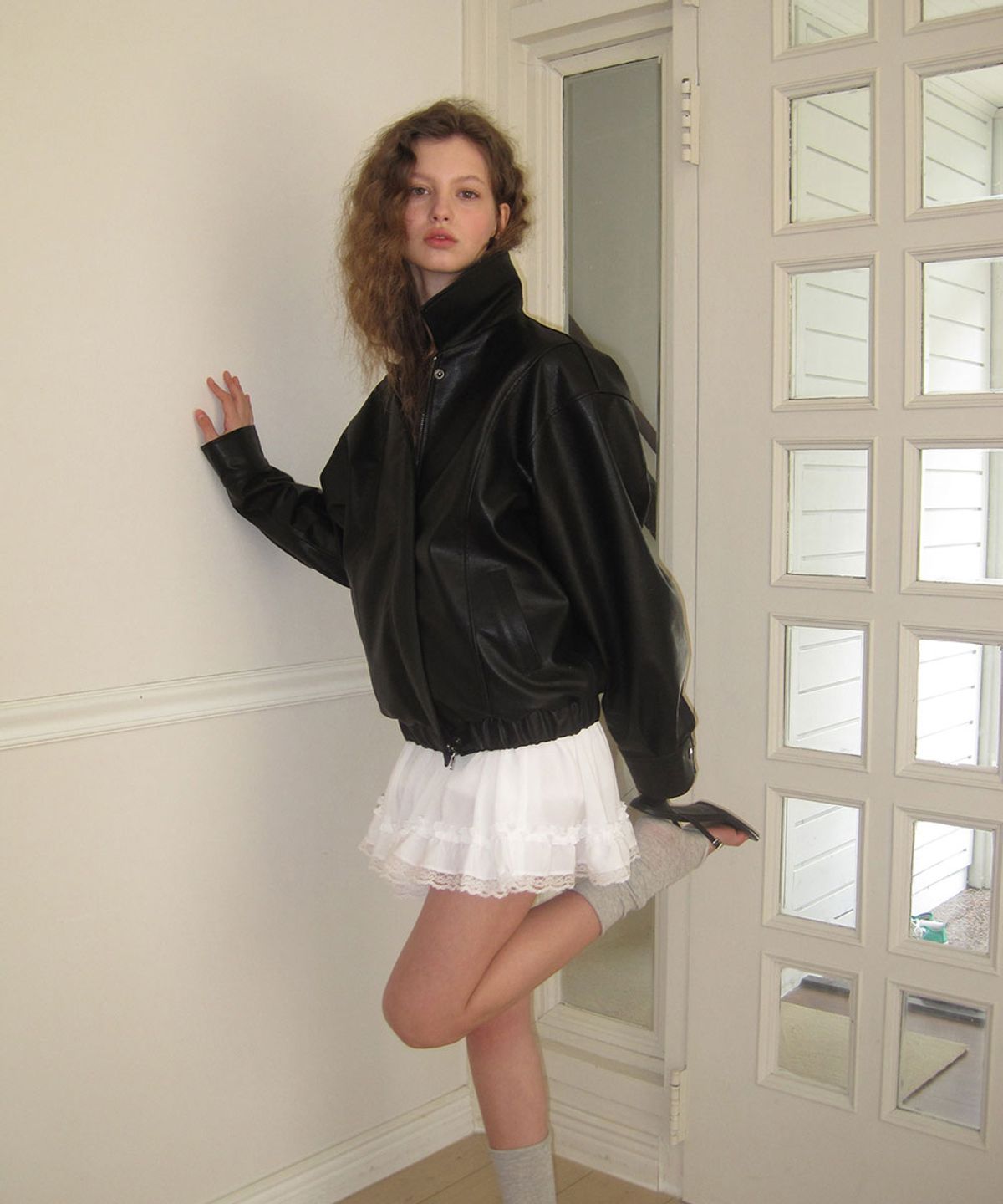 어패럴아카이브(APPAREL ARCHIVE) Tail leather blouson - Black