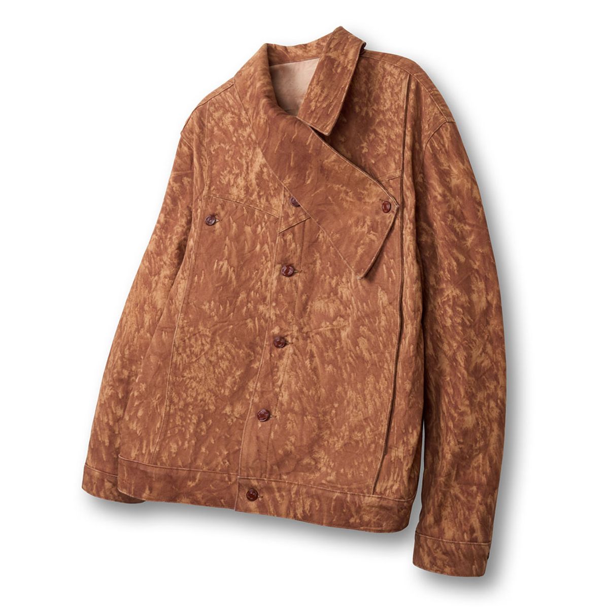 사일육공(FOURONESIXZERO) BUTTON PANNEL JACKET_VER IMBALANCE (PERSIMMON SALT)