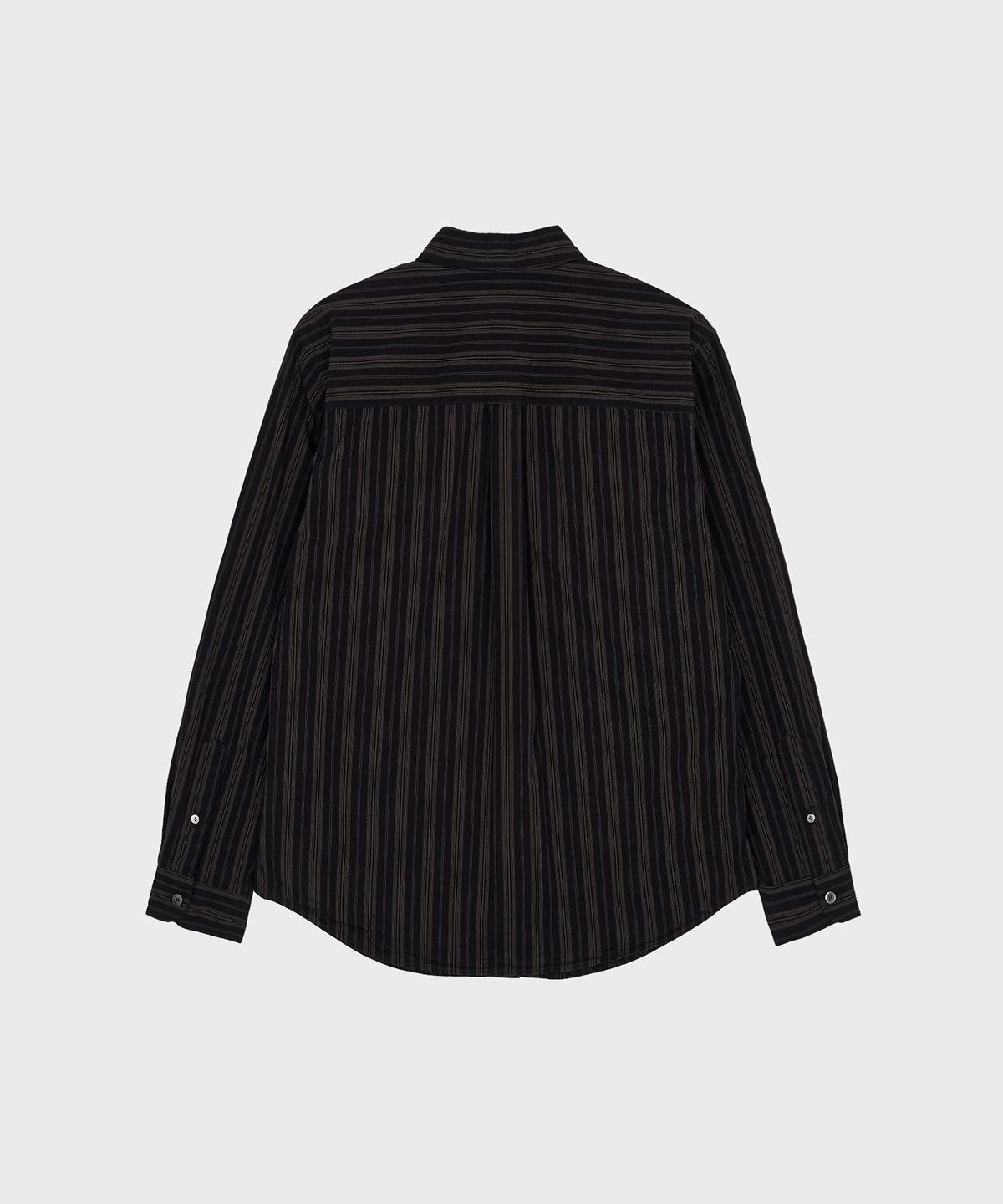 서피스에디션(SURFACE EDITION) BOLD STRIPE SHIRT BLACK