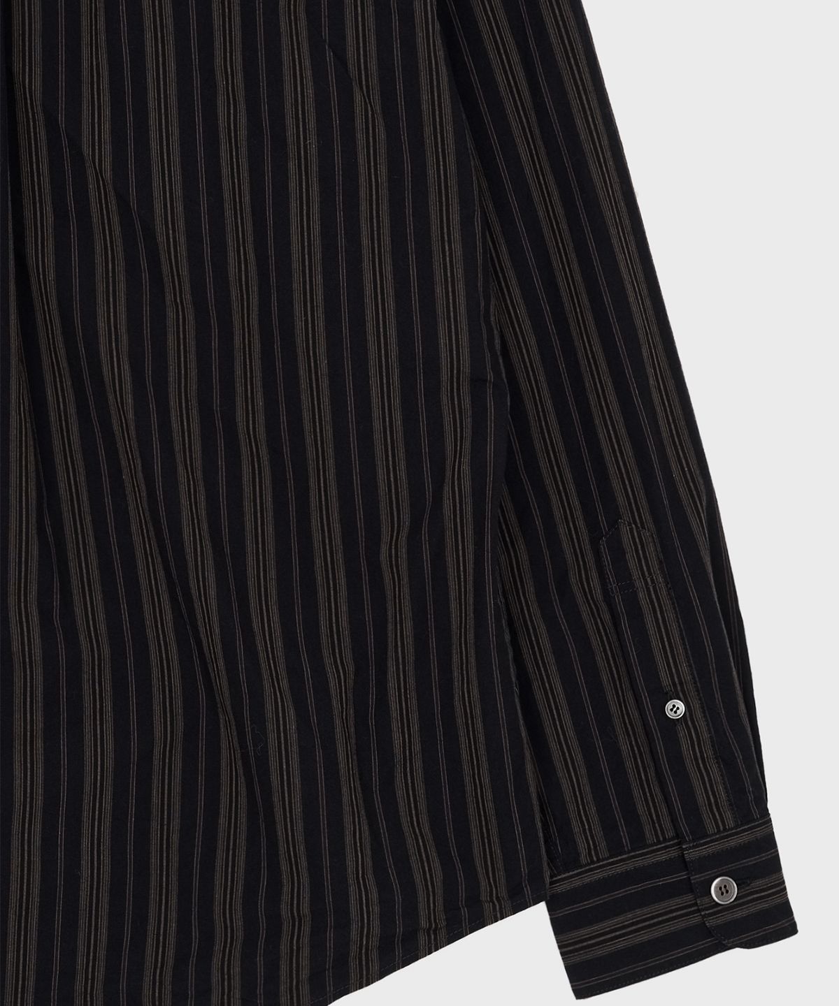 서피스에디션(SURFACE EDITION) BOLD STRIPE SHIRT BLACK