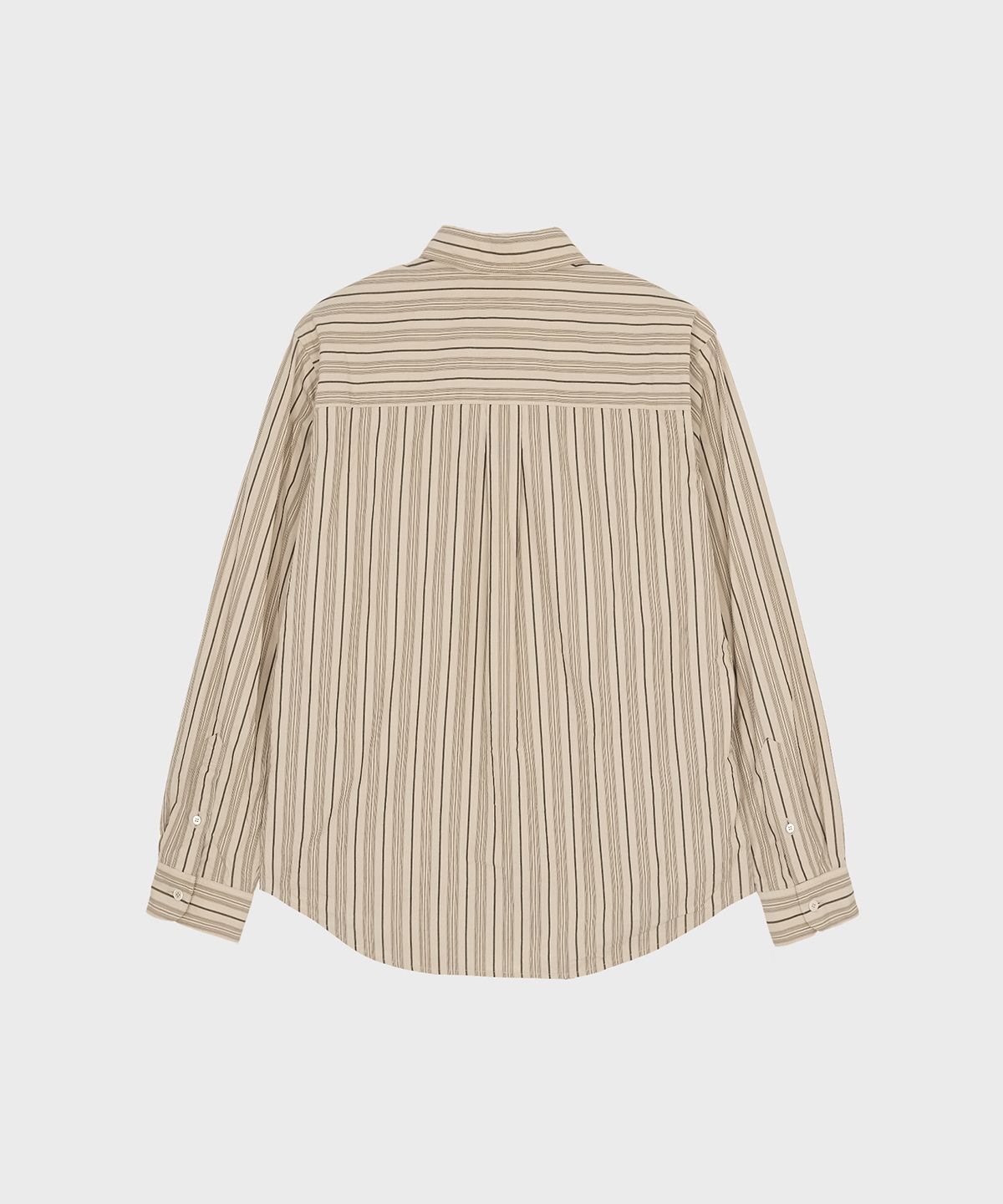 서피스에디션(SURFACE EDITION) BOLD STRIPE SHIRT BEIGE