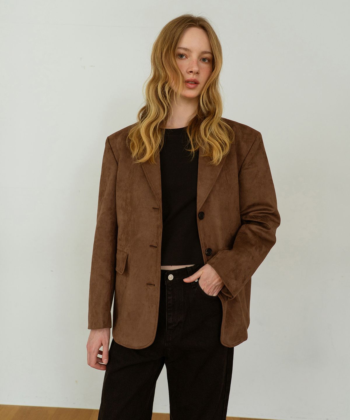 어패럴아카이브(APPAREL ARCHIVE) Tessi suede jacket - Brown