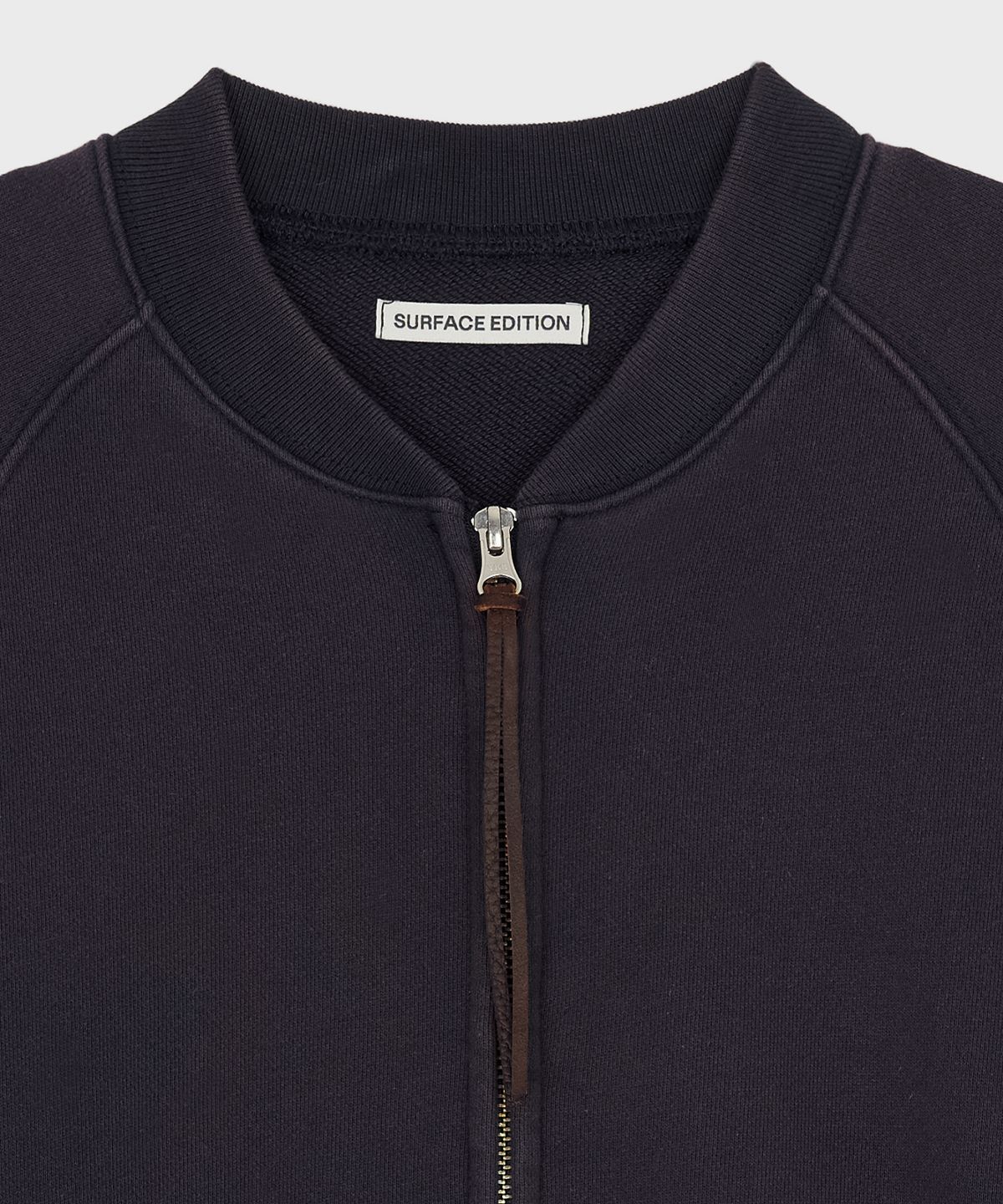 서피스에디션(SURFACE EDITION) SWEAT STADIUM JACKET OXBLOOD NAVY