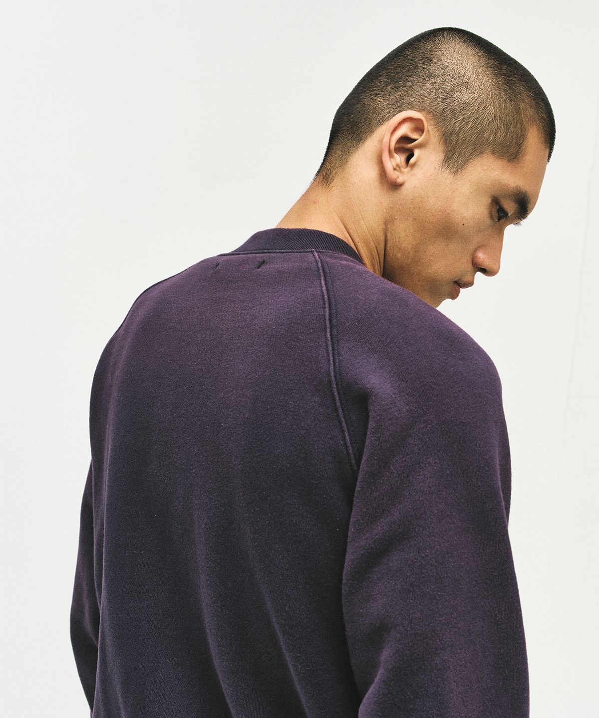 서피스에디션(SURFACE EDITION) SWEAT STADIUM JACKET OXBLOOD NAVY