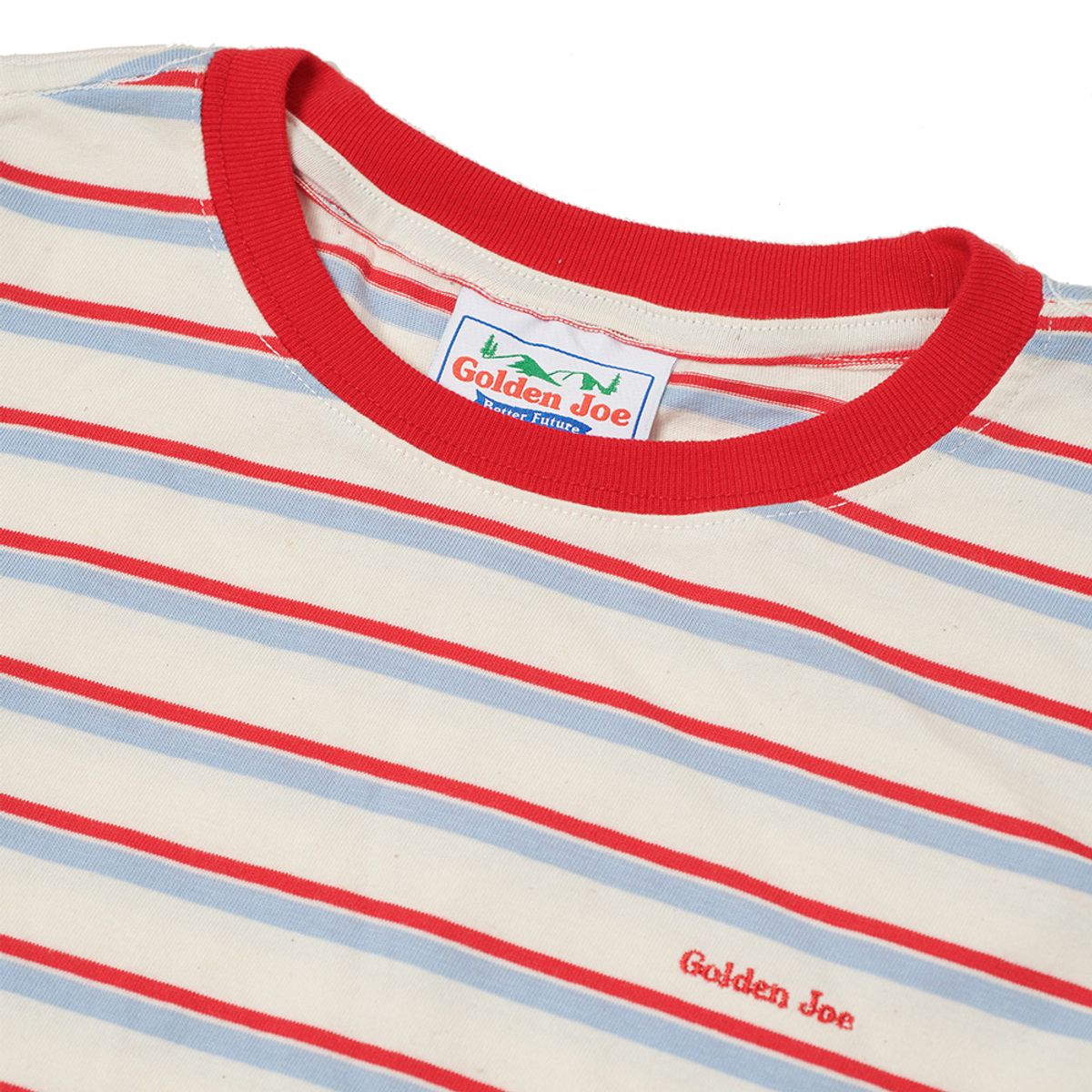 골든조(GOLDENJOE) STRIPE WHITE T-SHIRT