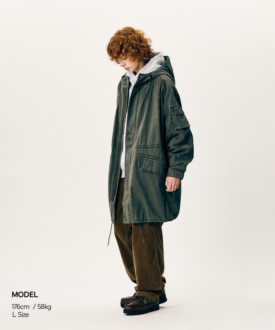 MUSINSA | ESPIONAGE French M64 Field Parka Black