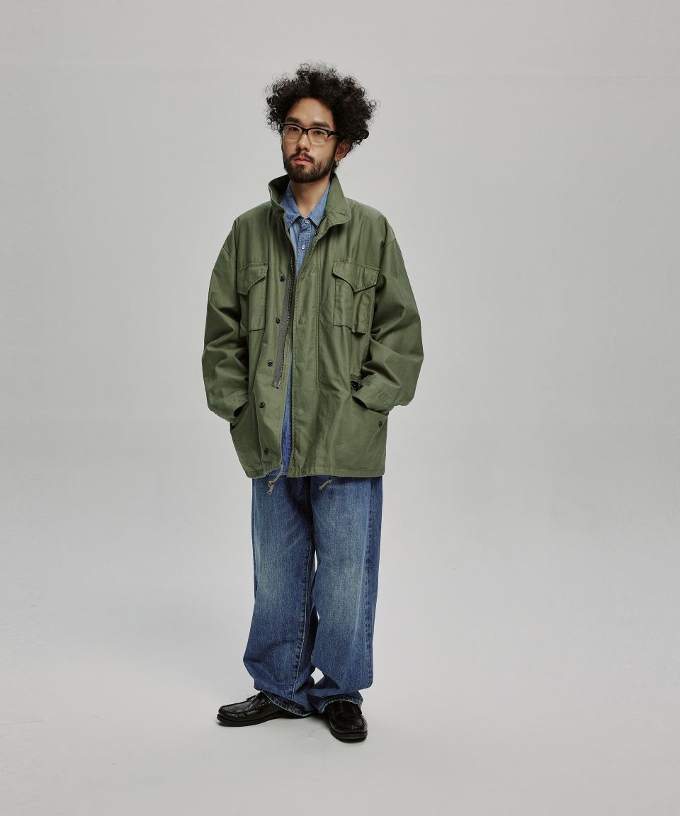 MUSINSA公式 | BEHEAVYER DYED M-S FIELD JACKET olive drab