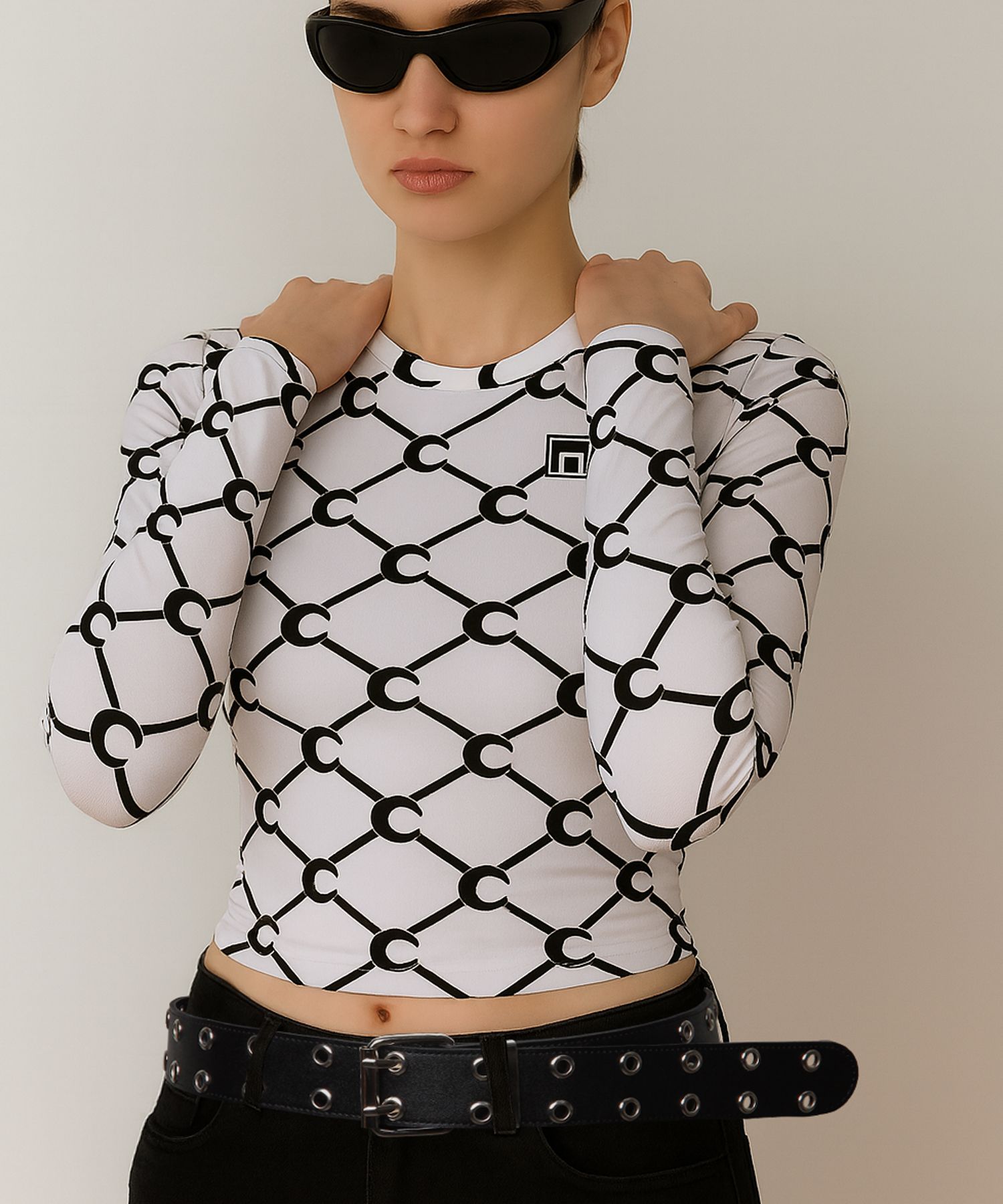 MUSINSA公式 | XPIER ダブルピンパンチングベルト40mm