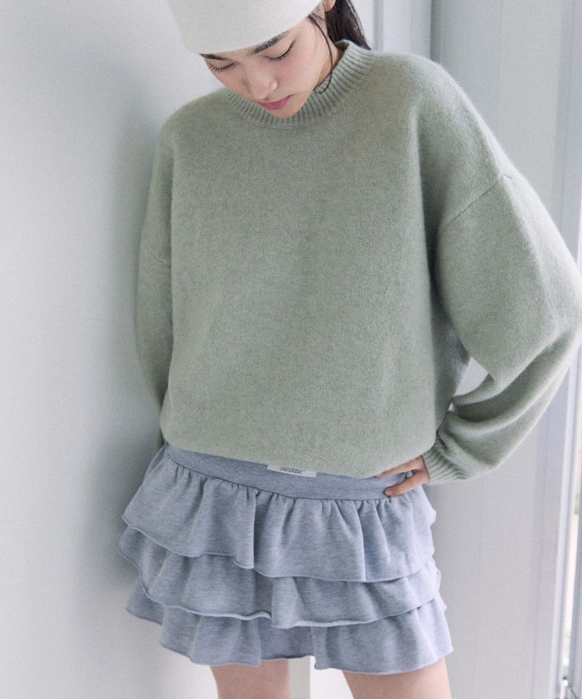 로라로라(ROLAROLA) NUBASIC BASIC KNIT PULLOVER KHAKI