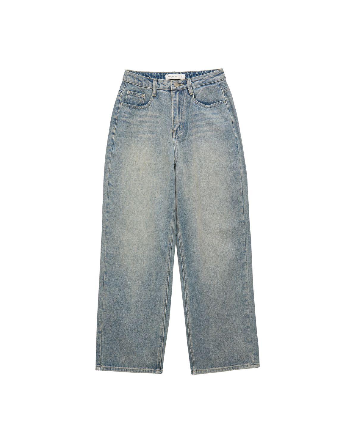 판도라핏(PANDORAFIT) [WIDE] Non-Stretch Wide Denim (light blue)