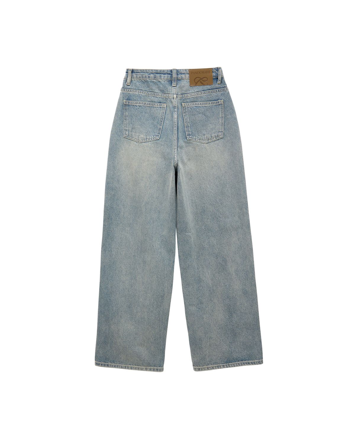 판도라핏(PANDORAFIT) [WIDE] Non-Stretch Wide Denim (light blue)