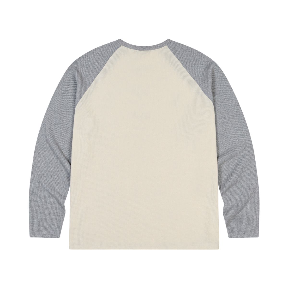 아모우(AMOU) Montpellie Waffle Reglan Long sleeve GRAY