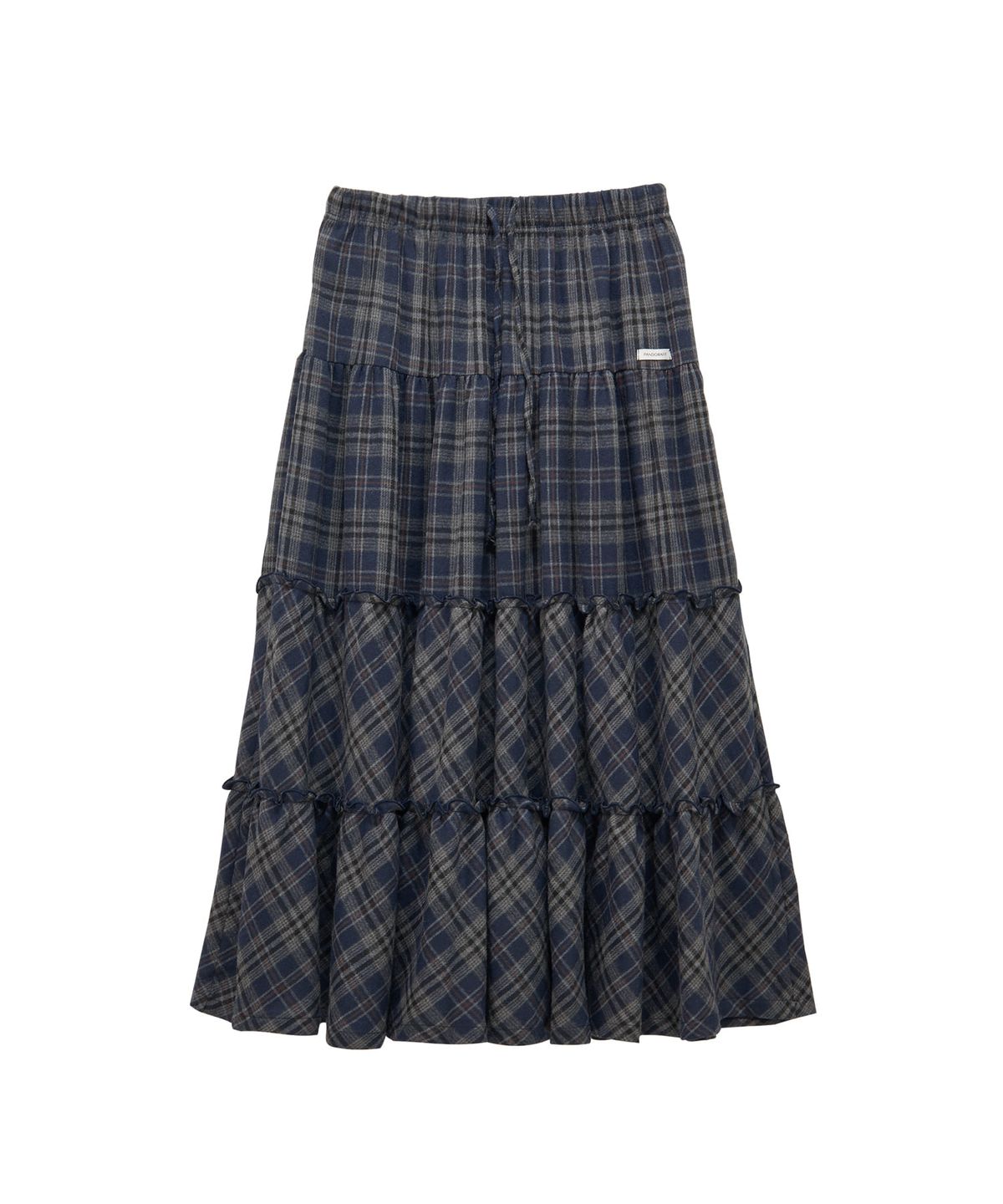 판도라핏(PANDORAFIT) Lelly Check Cancan Skirt (navy)