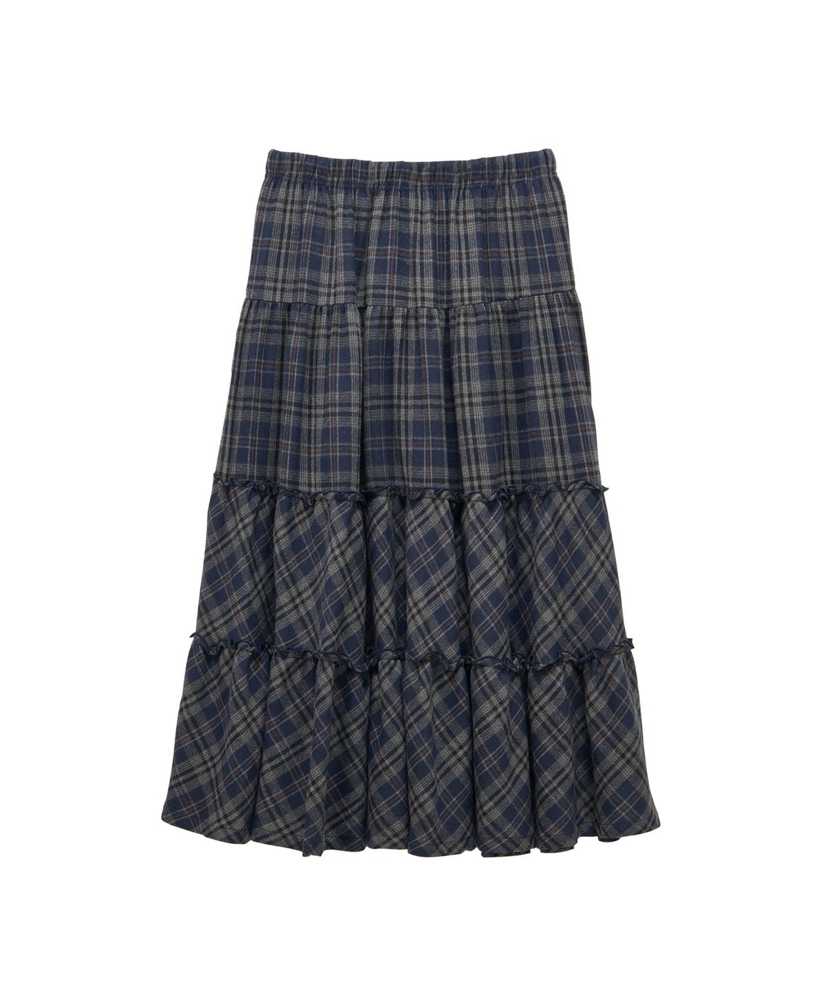 판도라핏(PANDORAFIT) Lelly Check Cancan Skirt (navy)