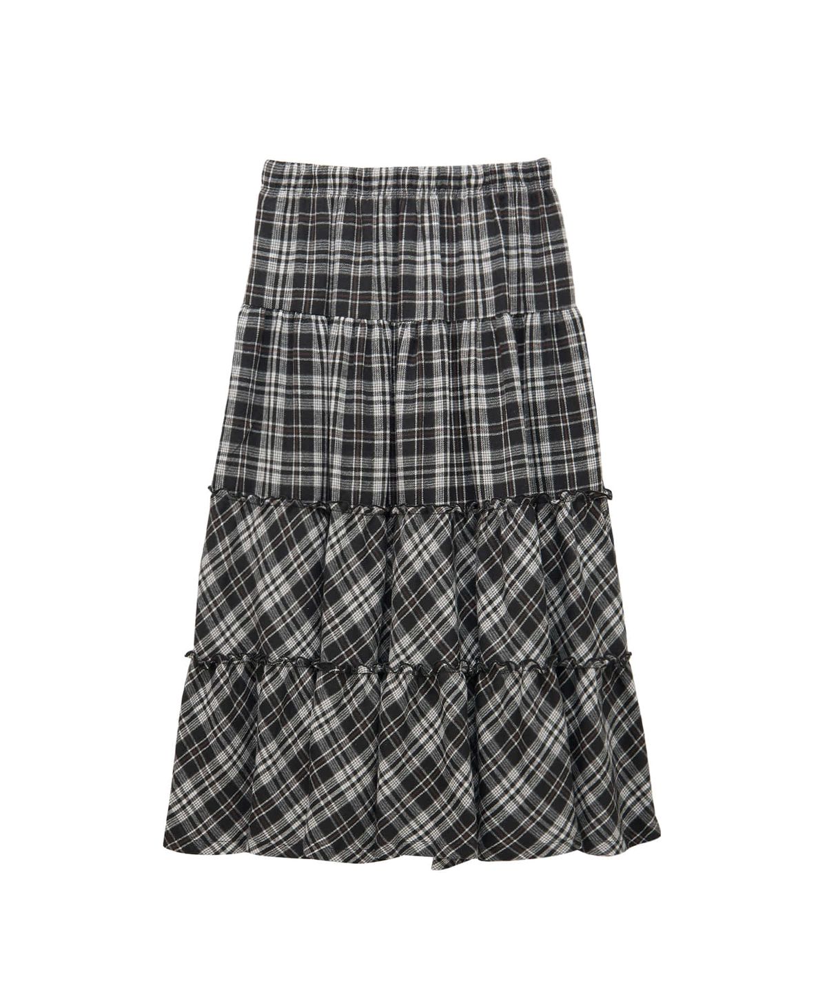 판도라핏(PANDORAFIT) Lelly Check Cancan Skirt (black)