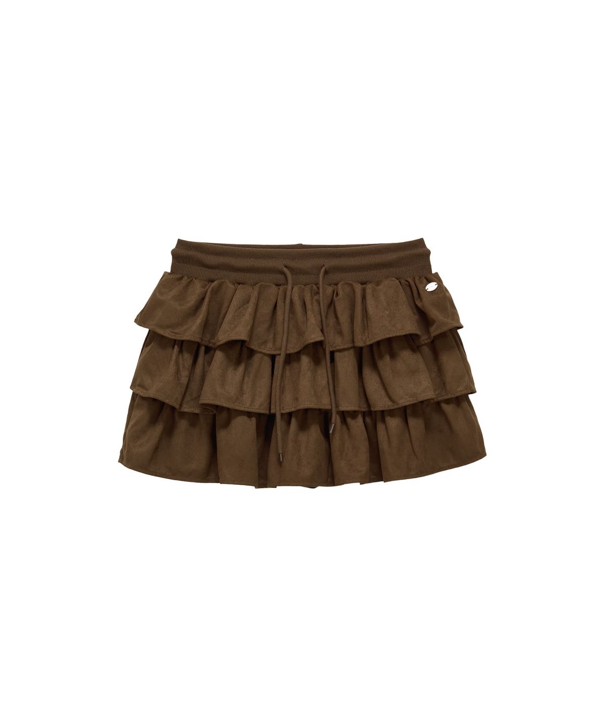 판도라핏(PANDORAFIT) Bony Cancan Suede Skirt (brown)
